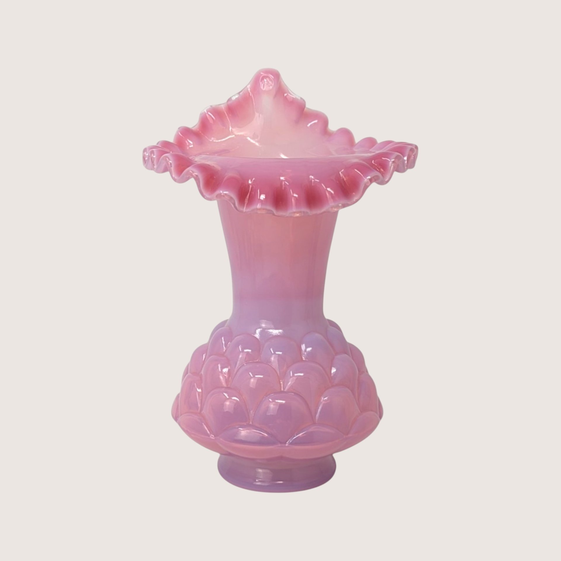 1950s Fenton Jacqueline Jack in the Pulpit Vase