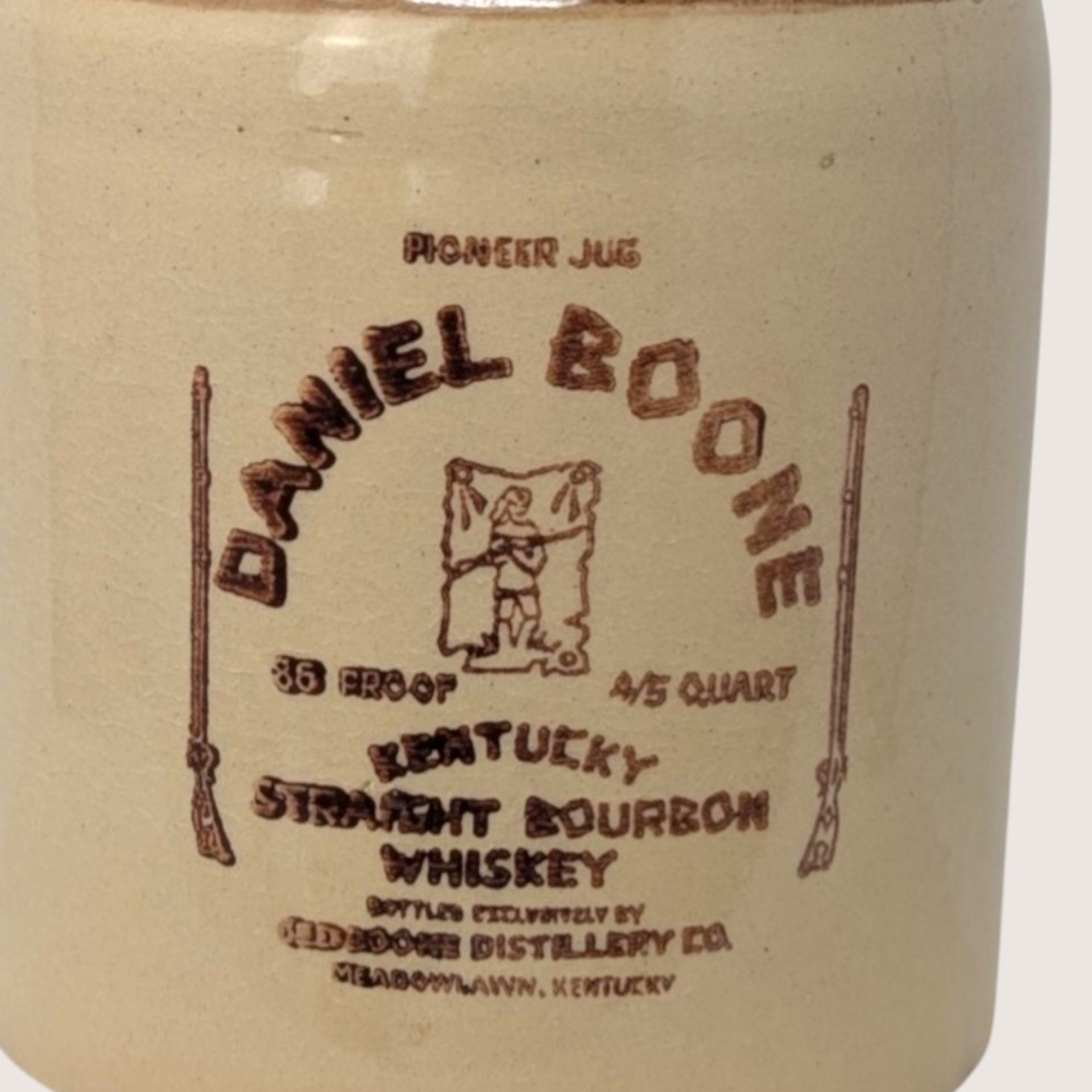 1974 Daniel Boone Kentucky Straight Bourbon Stoneware Jug