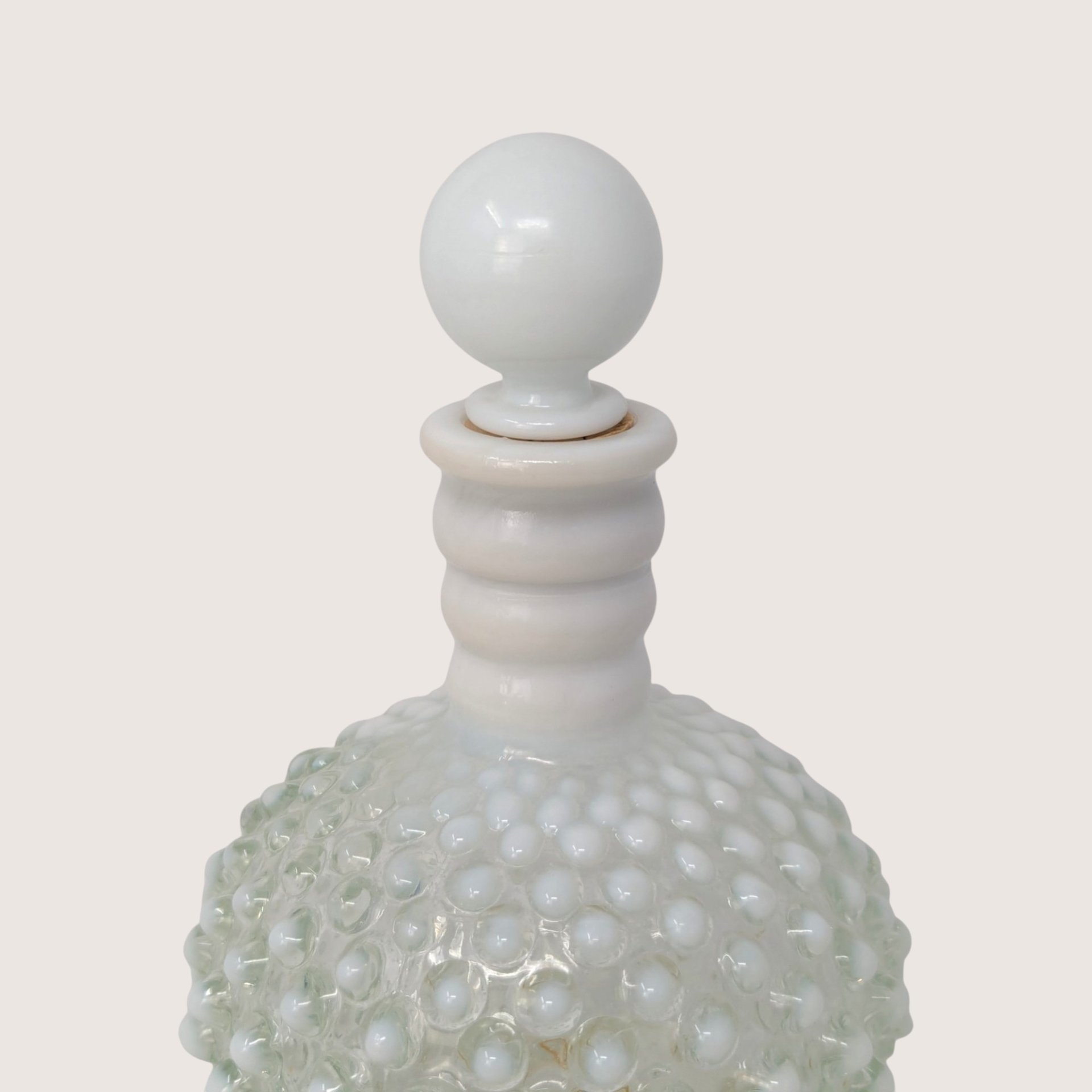 1950s Wrisley Pastel Hobnail Gardenia Cologne Bottle