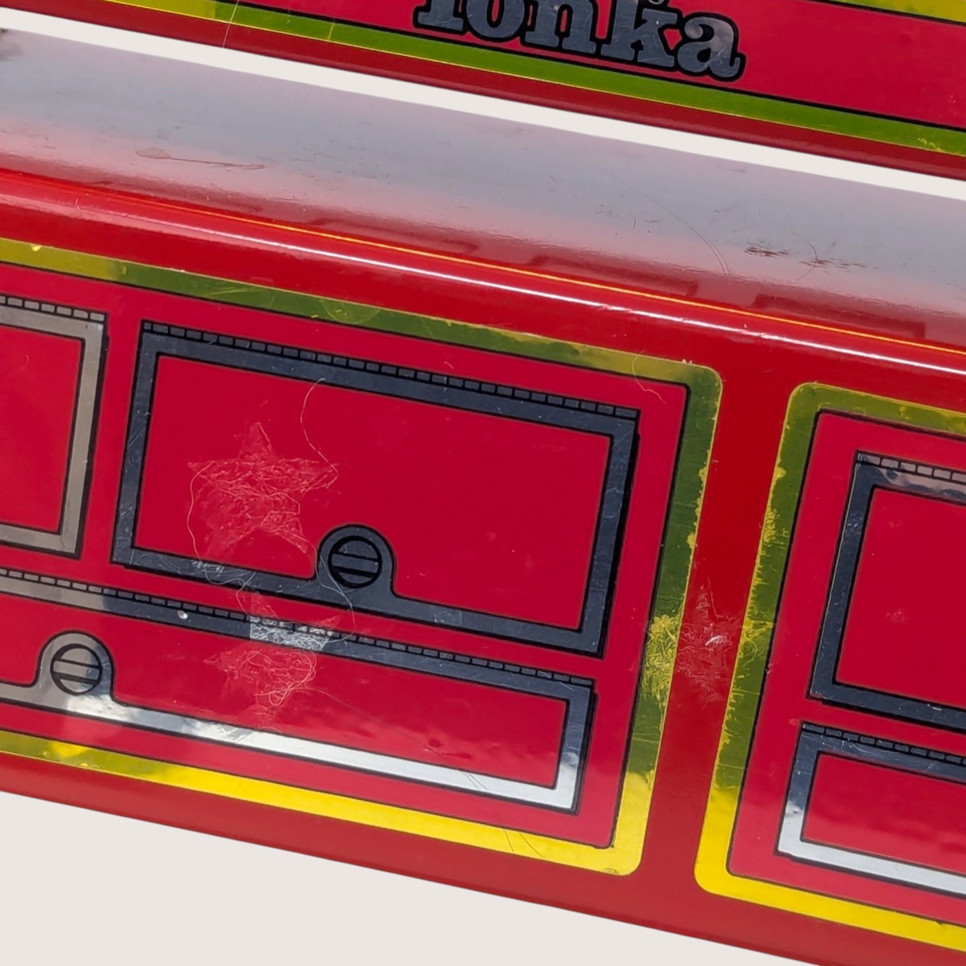 1980s Tonka Mighty No 1 Hook and Ladder Fire Truck Two Piece Semi