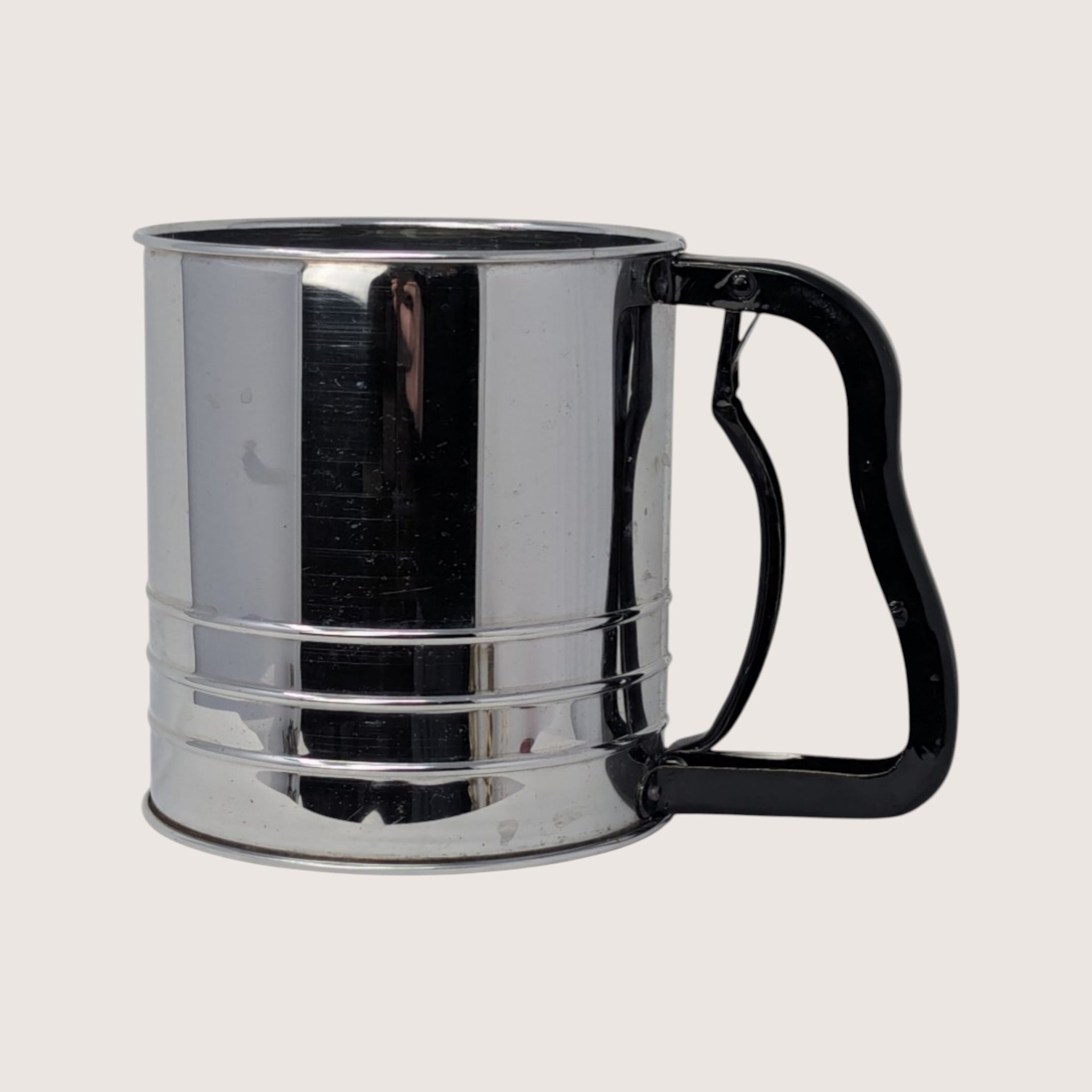1970s Stainless Steel Flour Sifter Set
