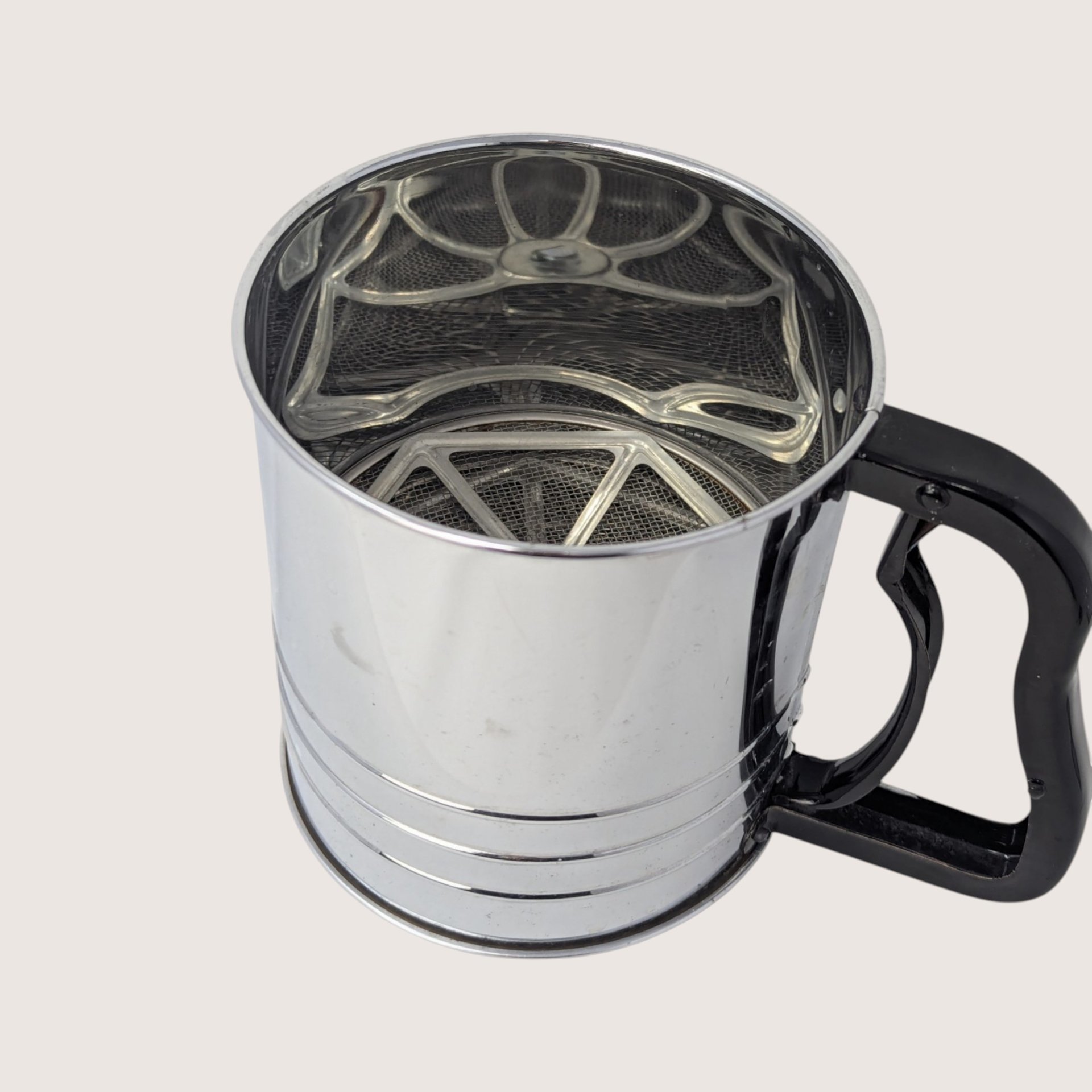 1970s Stainless Steel Flour Sifter Set