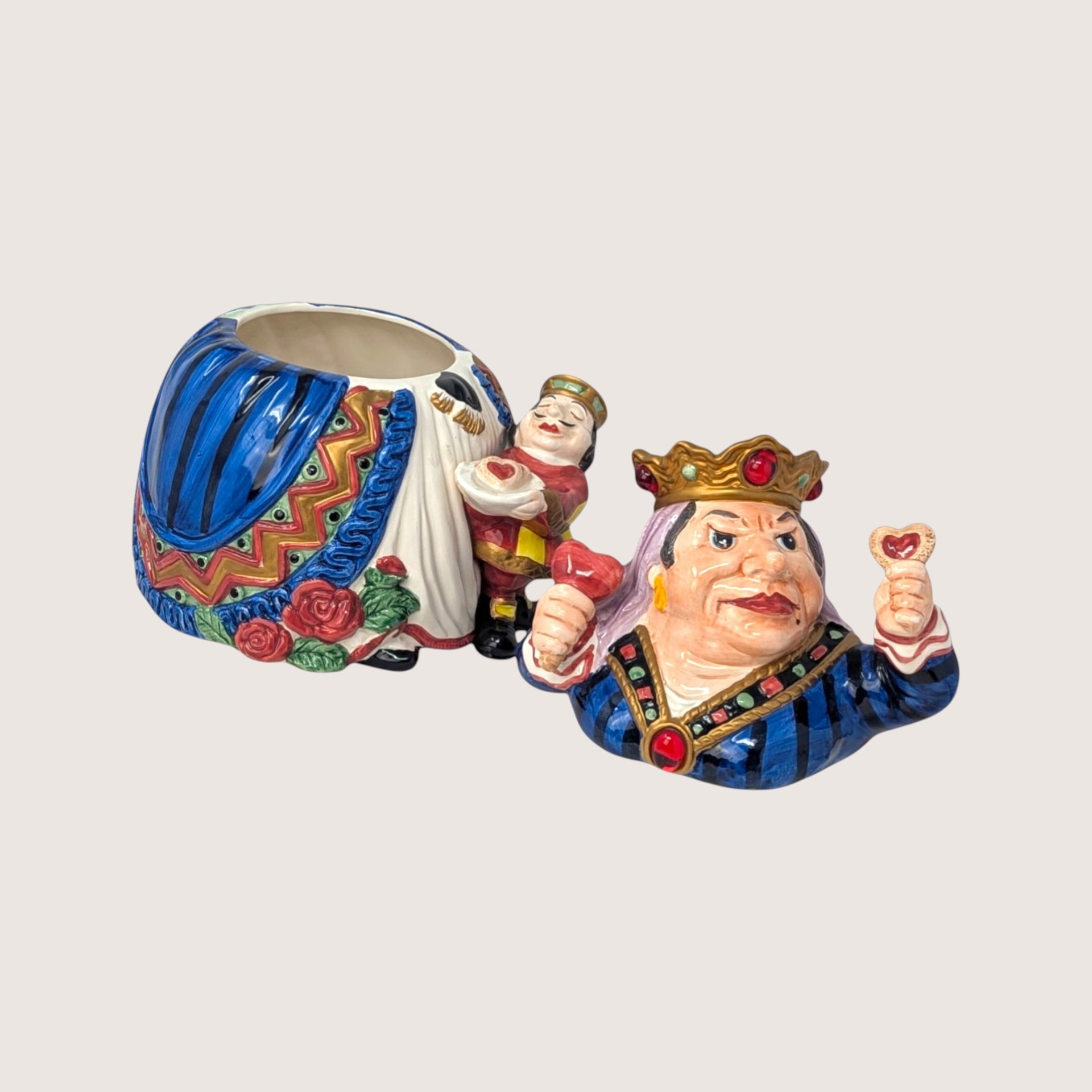 1992 Fitz and Floyd Queen of Hearts Cookie Jar
