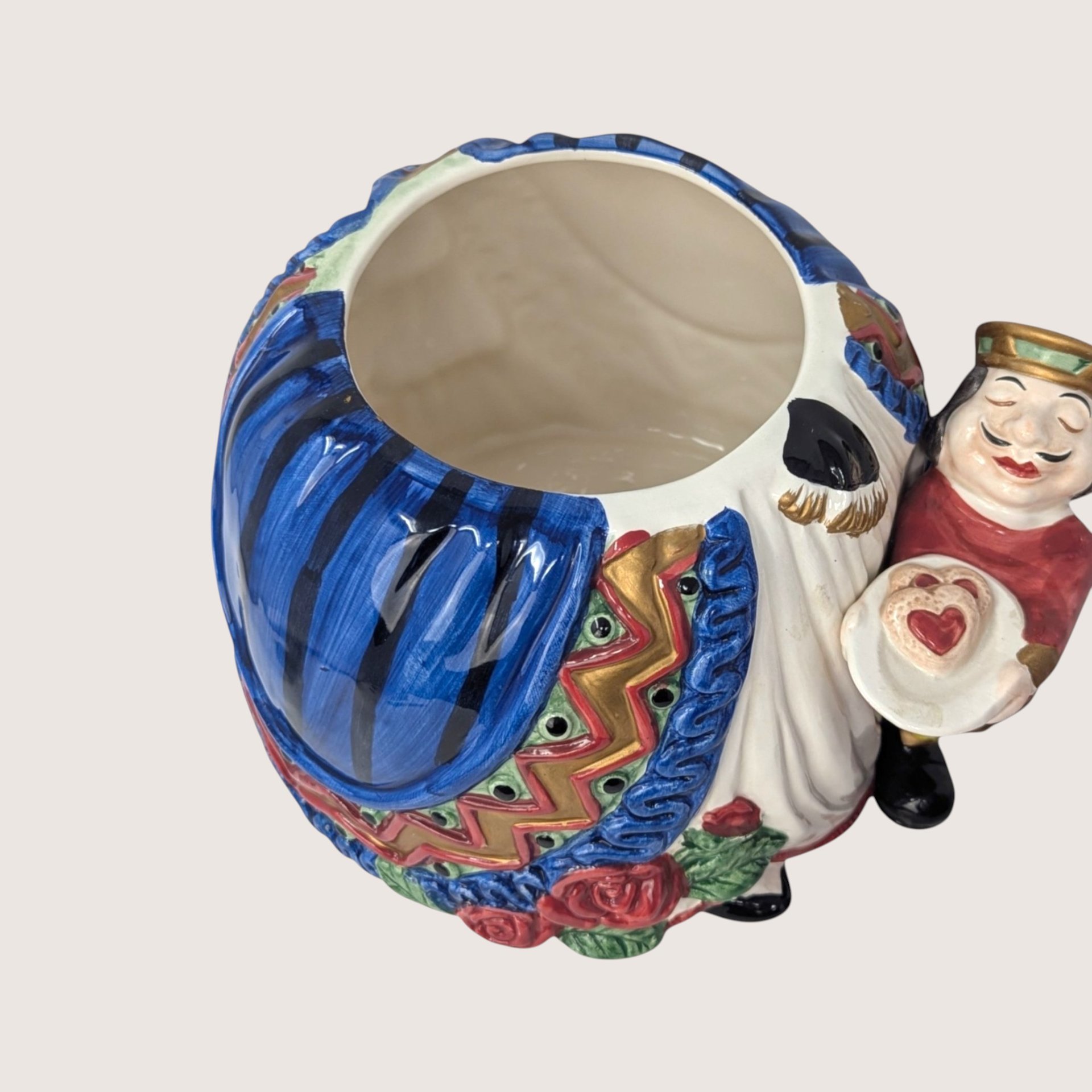 1992 Fitz and Floyd Queen of Hearts Cookie Jar