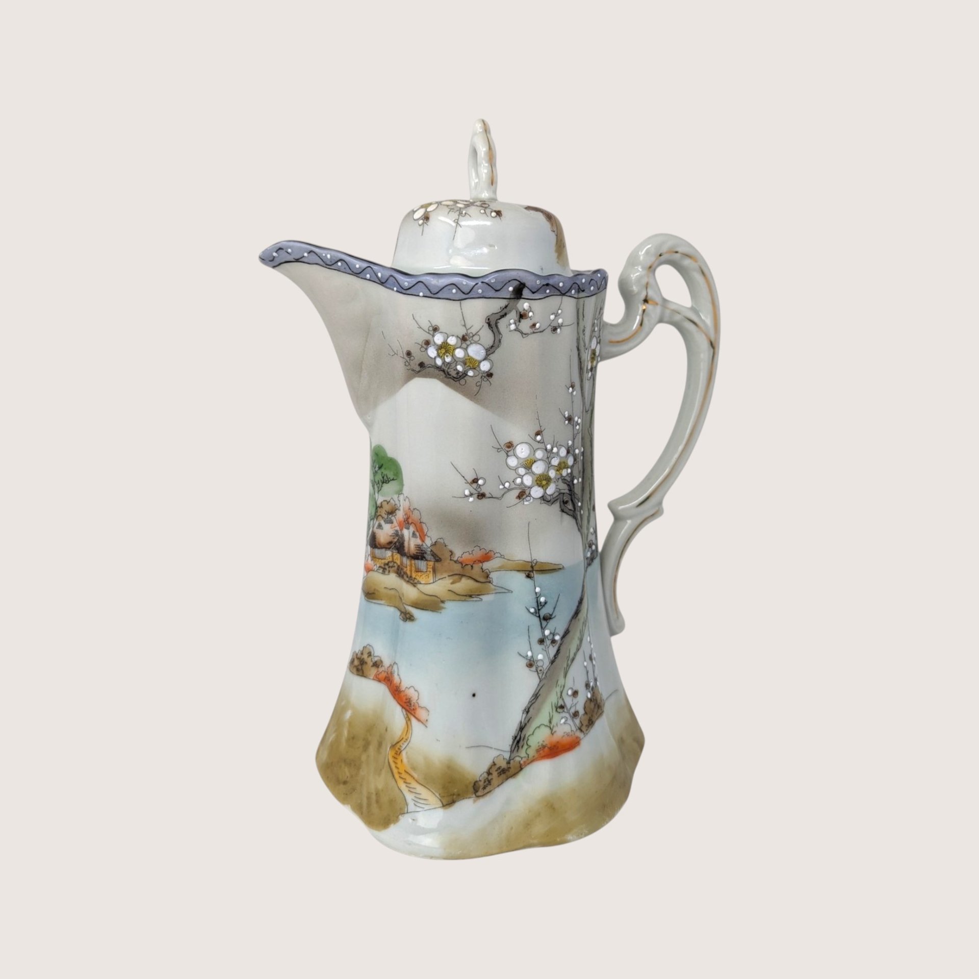 1910s Nippon Hand Painted Porcelain Tea Set