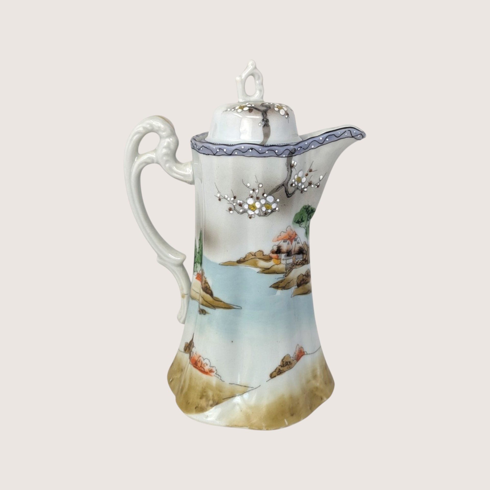 1910s Nippon Hand Painted Porcelain Tea Set