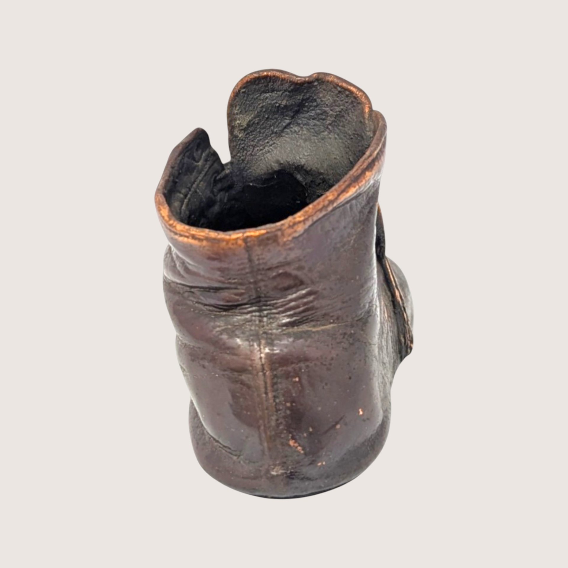 1950s Decorative Bronze Clad Baby Shoe