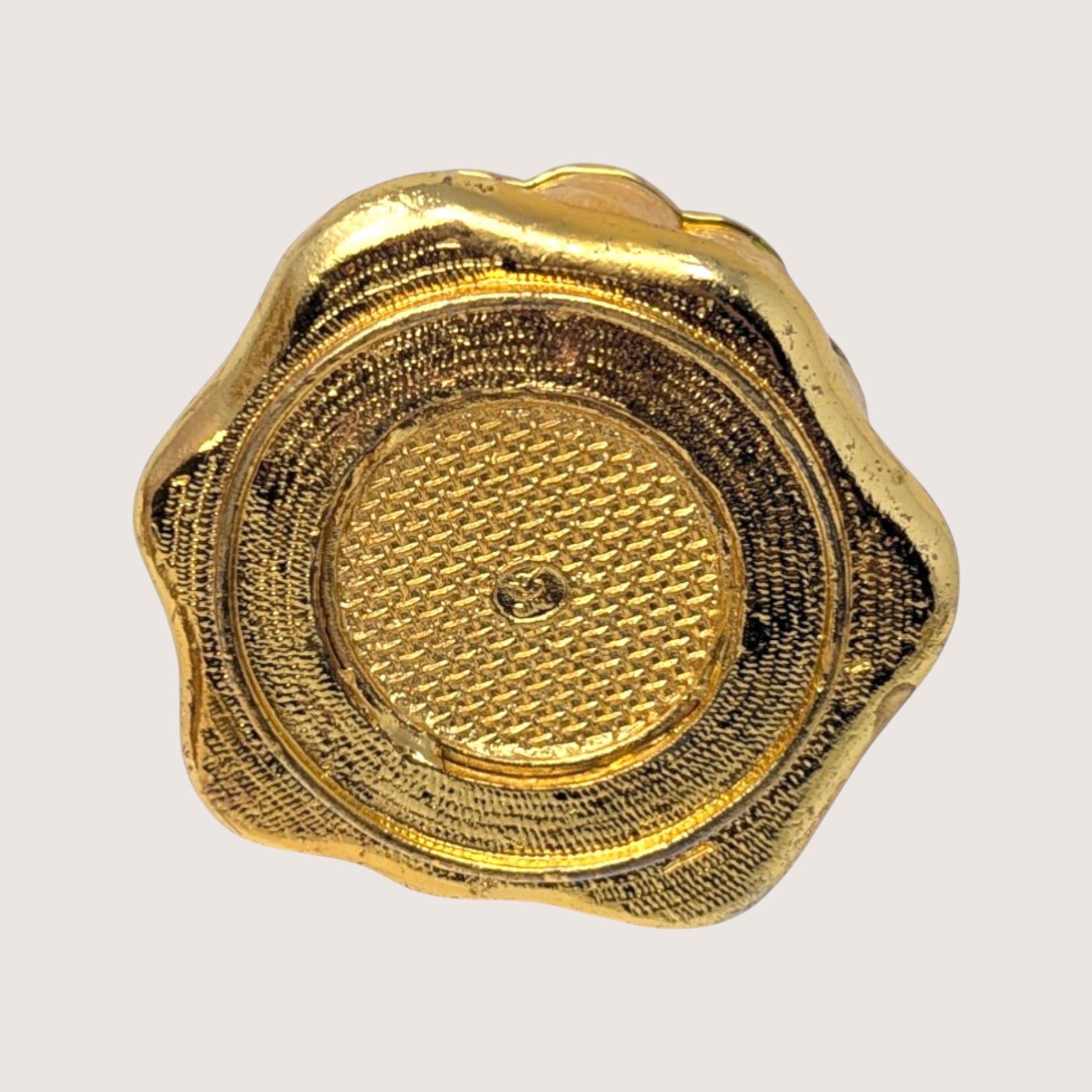 1990s Enameled Frog Prince Violin Trinket Box