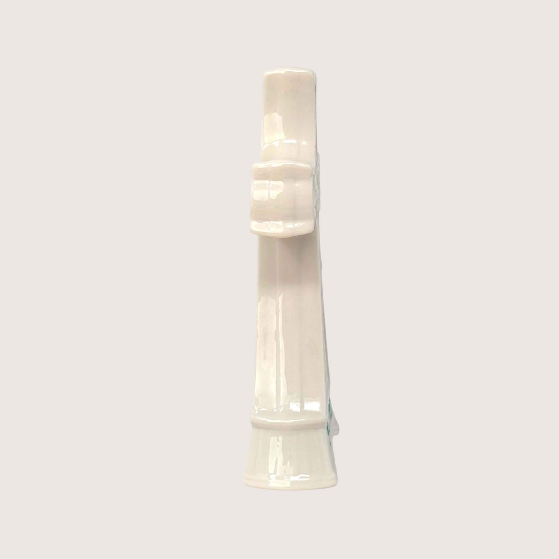 1980s Belleek Shamrock Parian China Celtic Cross Figurine