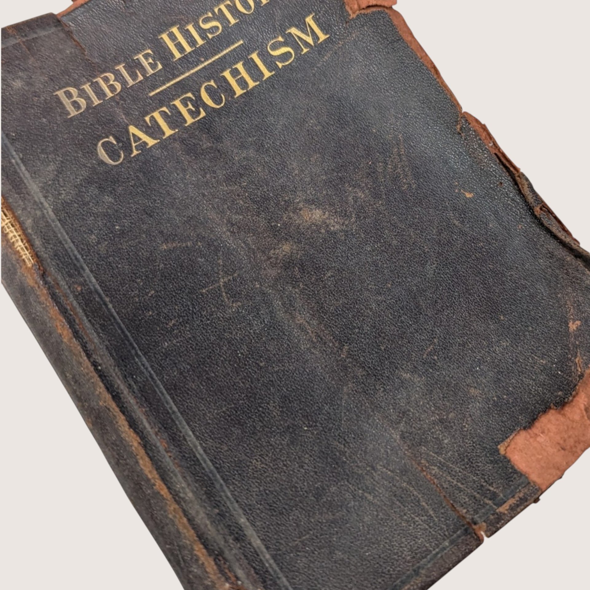 1898 Bible History Catechism Antique Religious Softcover Book