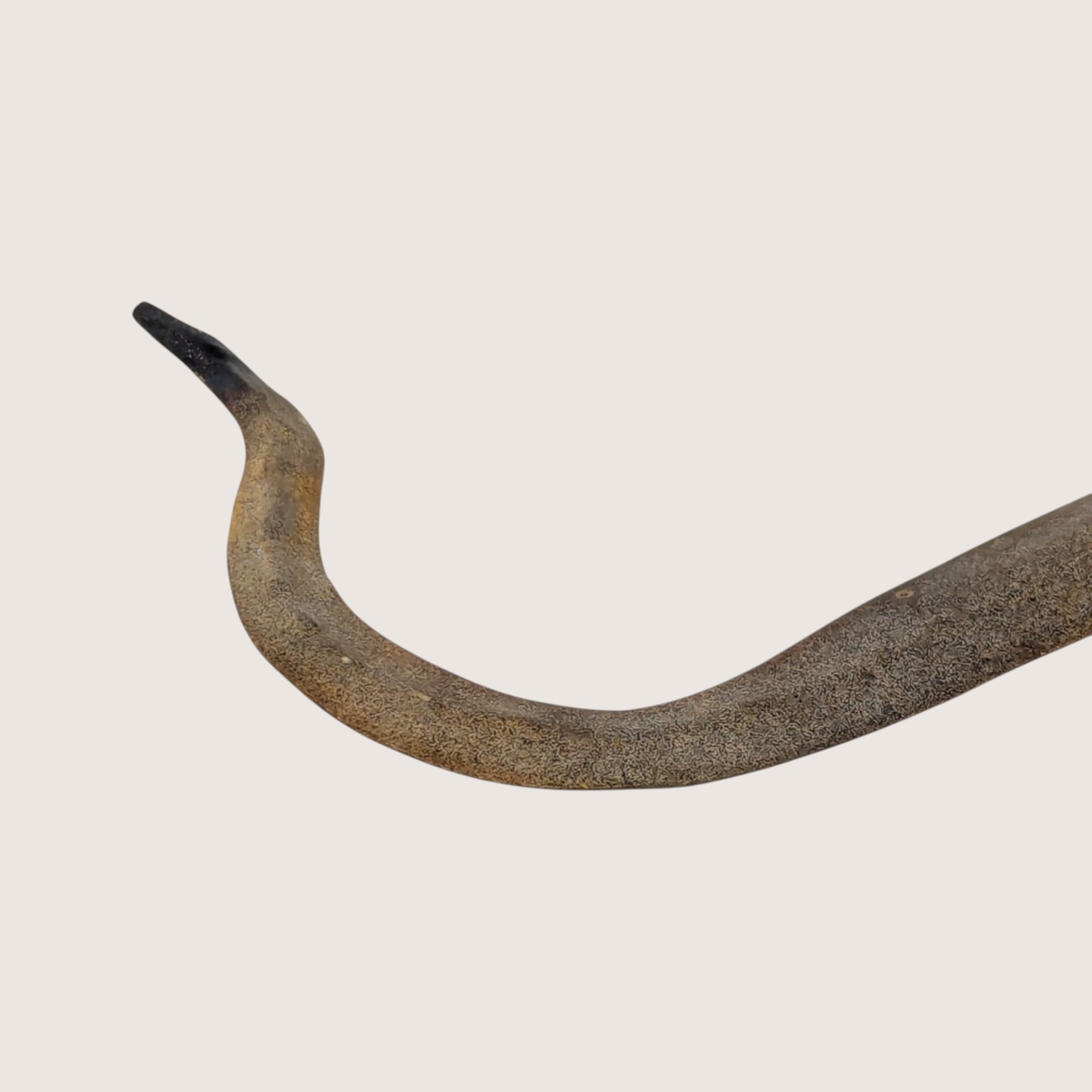 Vintage Brutalist Metal Lizard Wall Hanging Sculpture