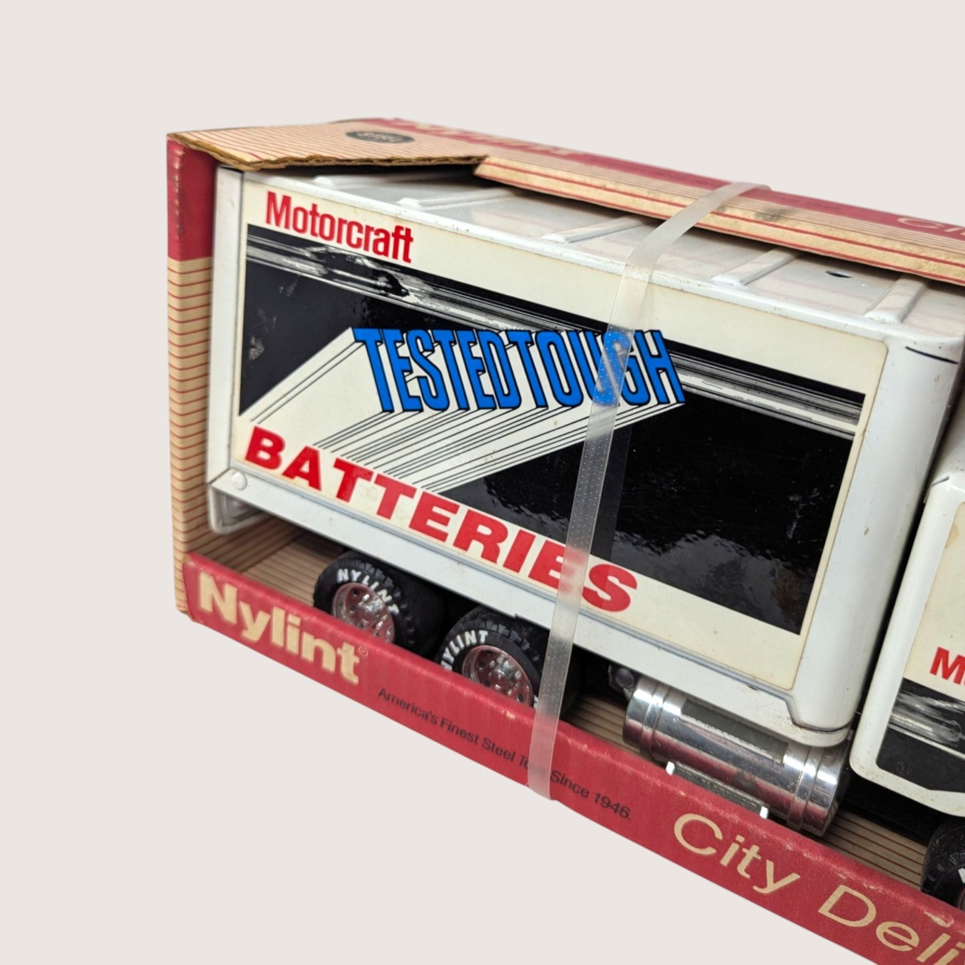 1980s Nylint Ford City Delivery Box Truck Motorcraft Batteries