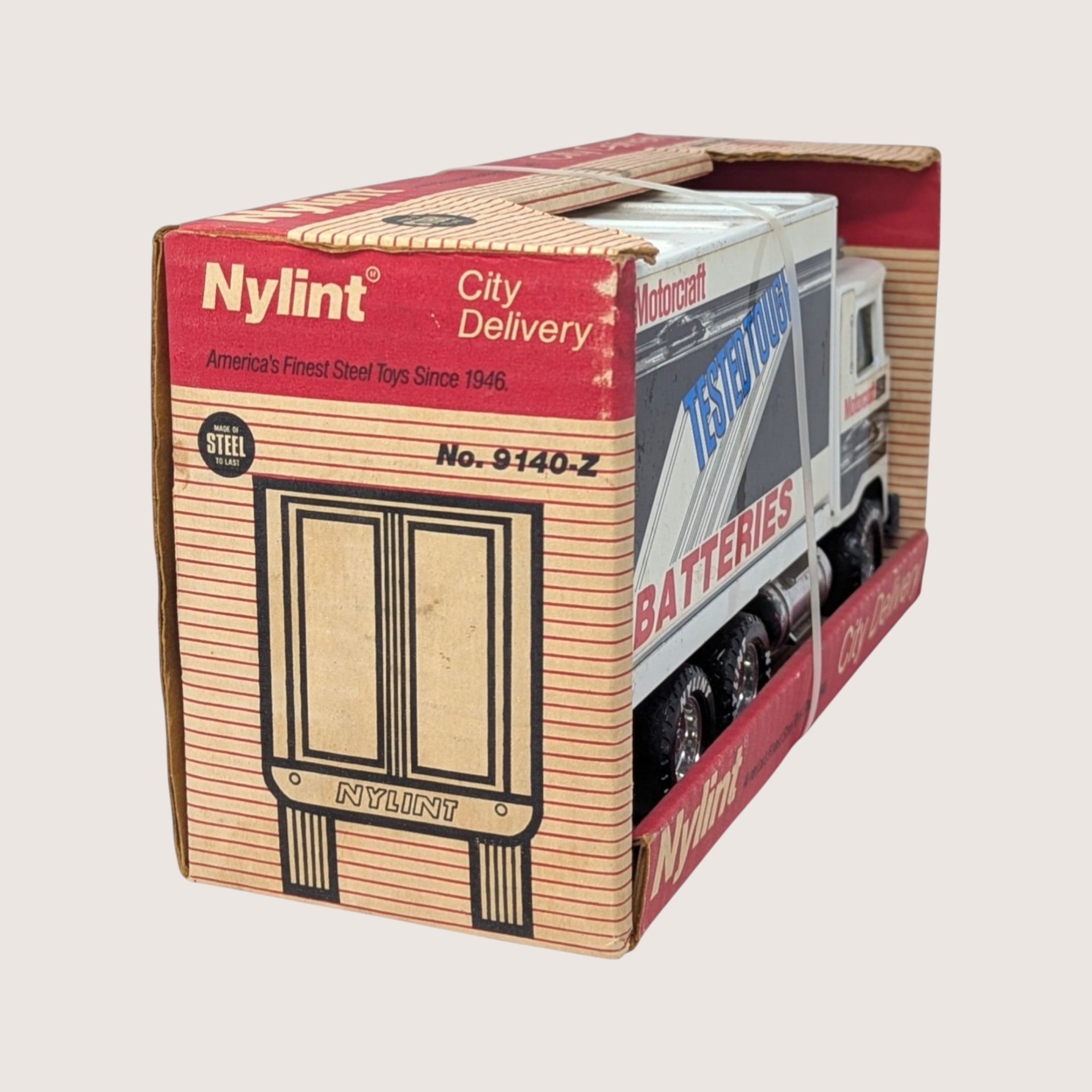 1980s Nylint Ford City Delivery Box Truck Motorcraft Batteries