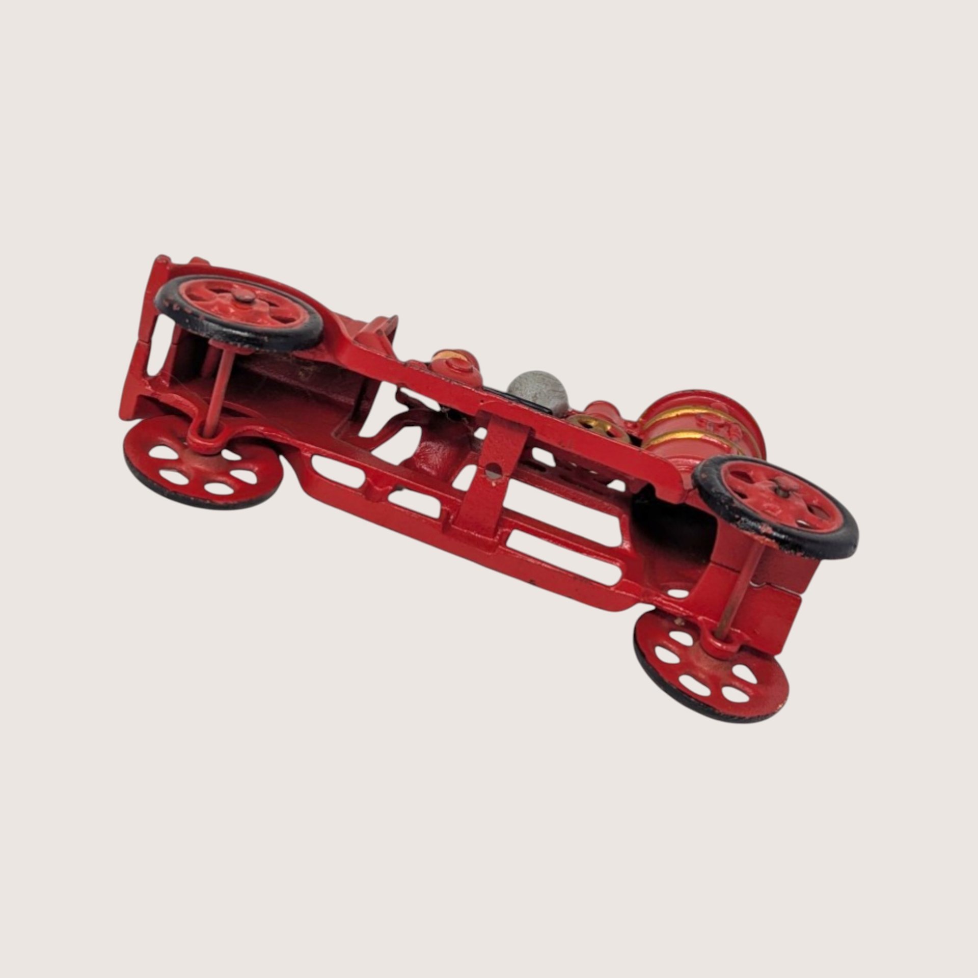 1920s Hubley Cast Iron Pumper Fire Engine Toy