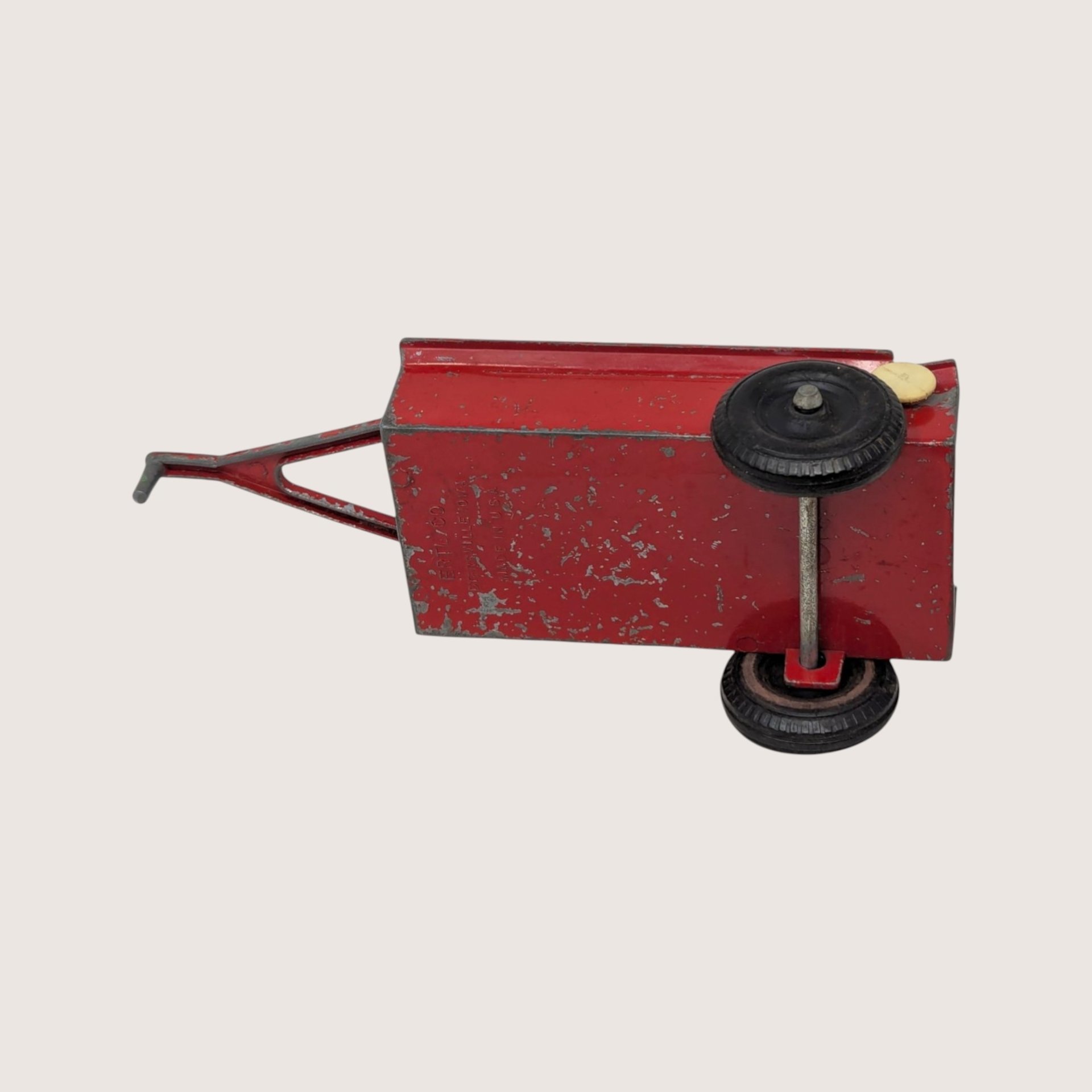 1970s ERTL Red Die Cast Manure Spreader Farm Toy