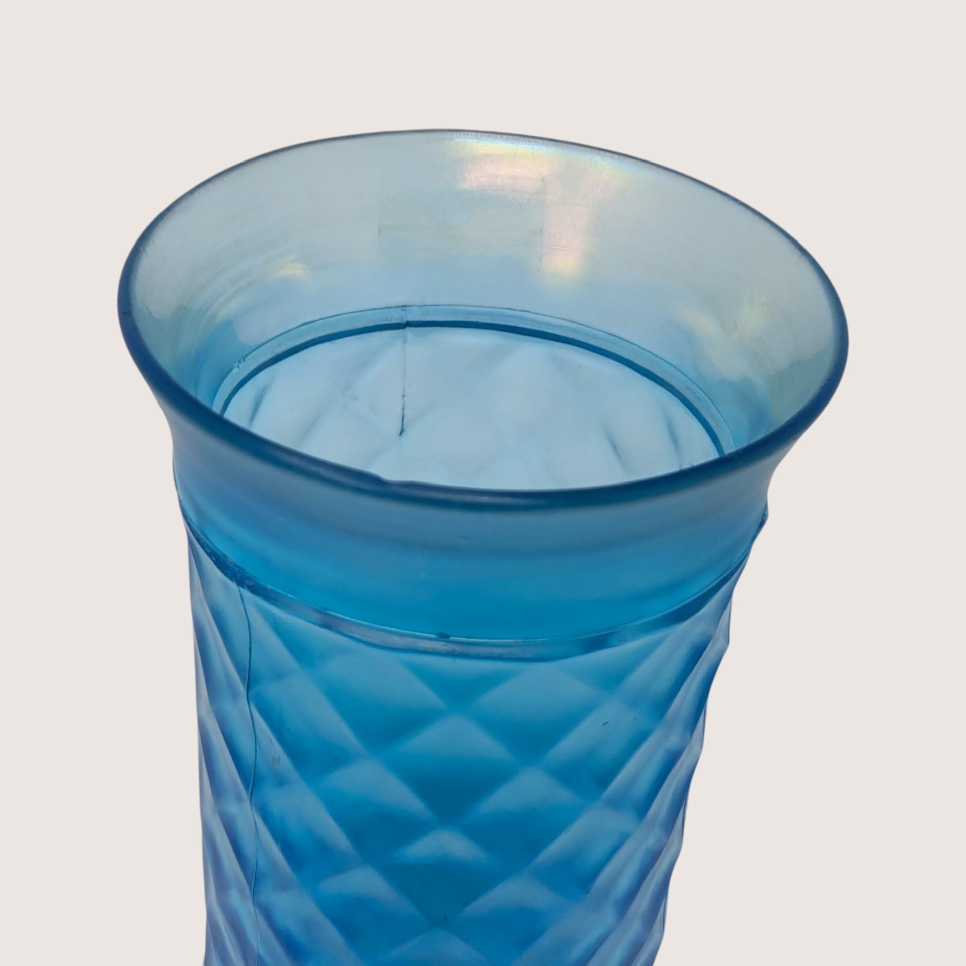 1920s Northwood Celeste Blue Glass Pitcher and Tumbler Set