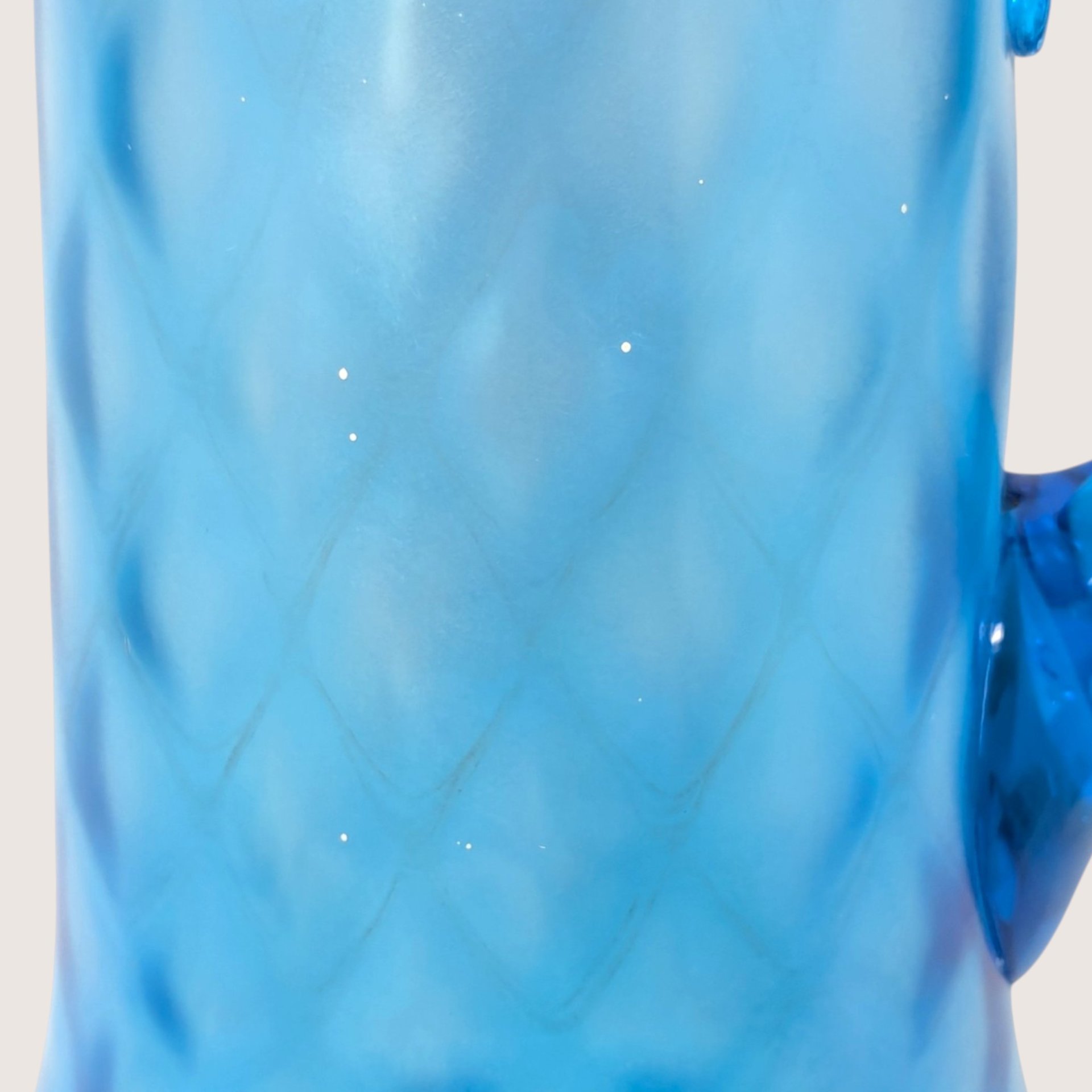 1920s Northwood Celeste Blue Glass Pitcher and Tumbler Set
