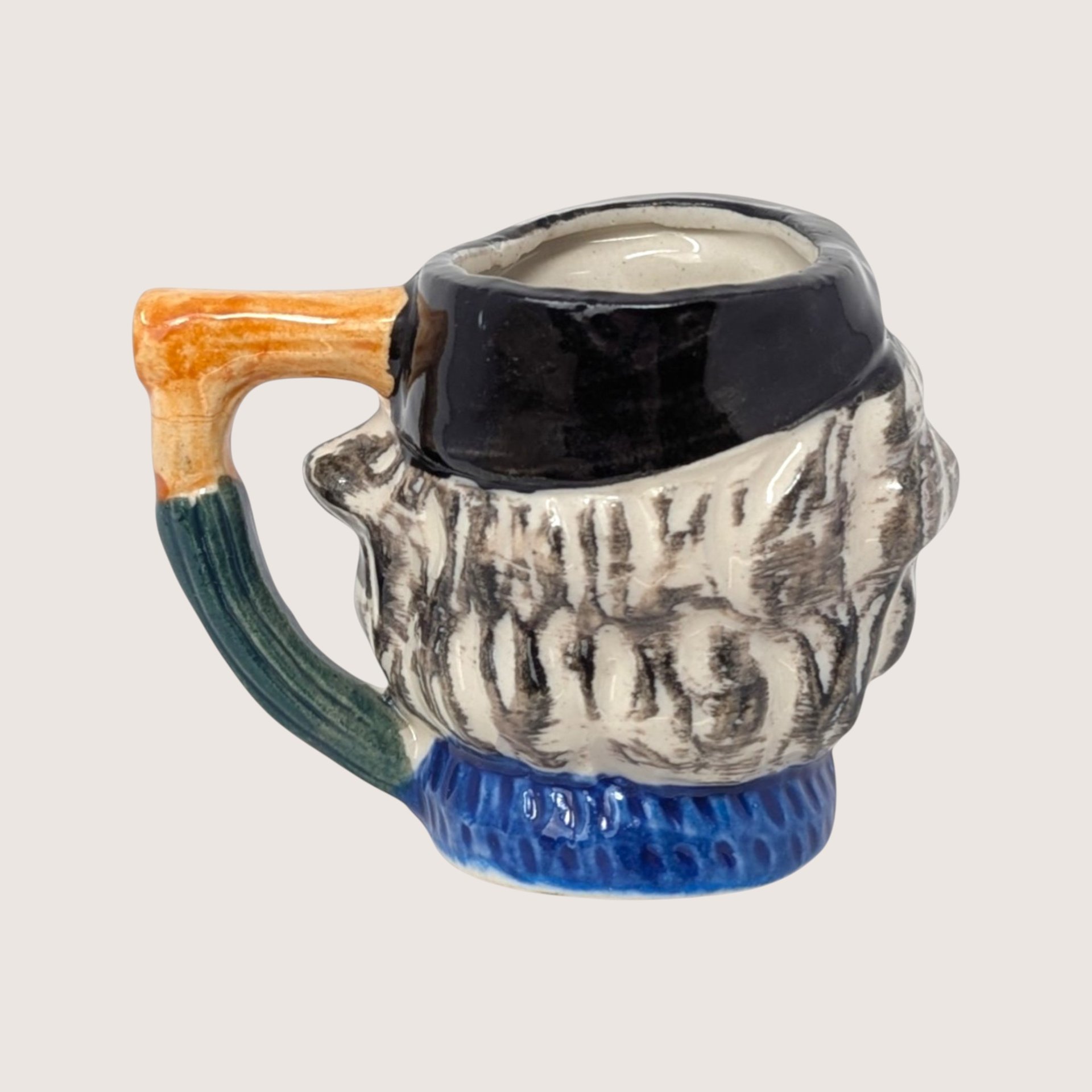 1960s Ceramic Winking Character Mug