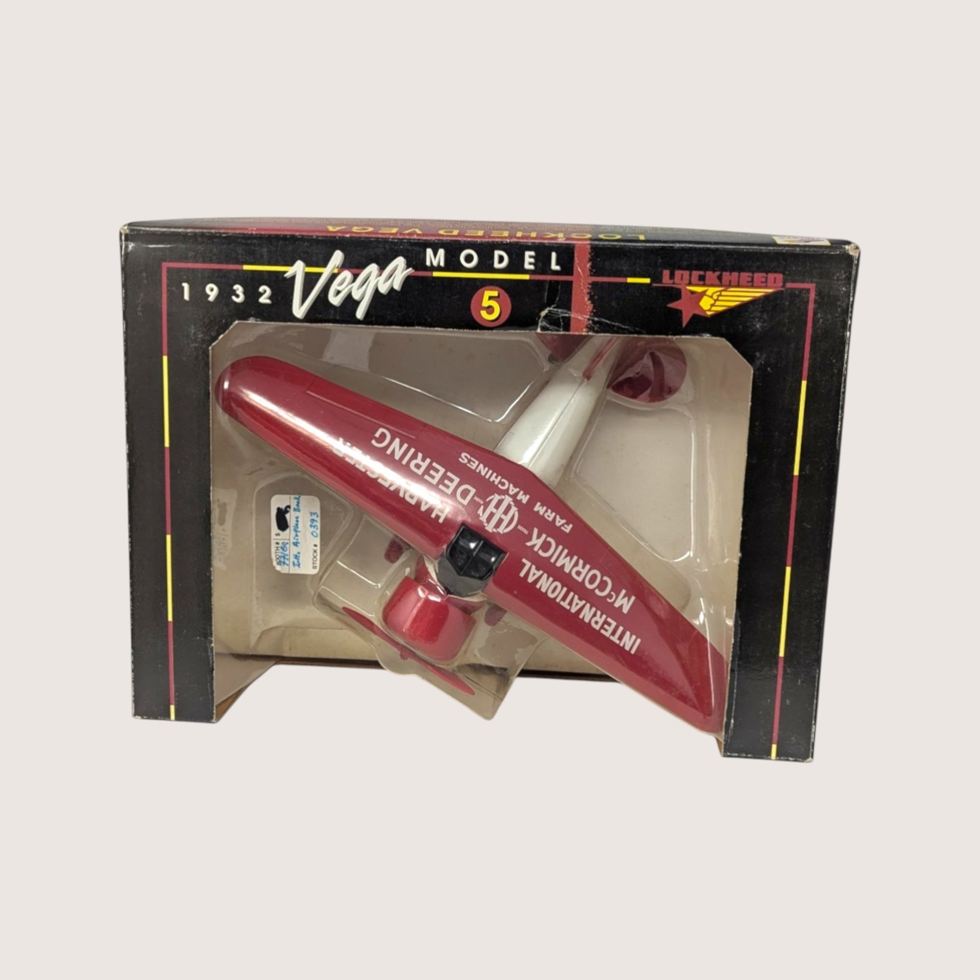 1993 SpecCast International Harvester Lockheed Vega Model 5 Airplane Bank