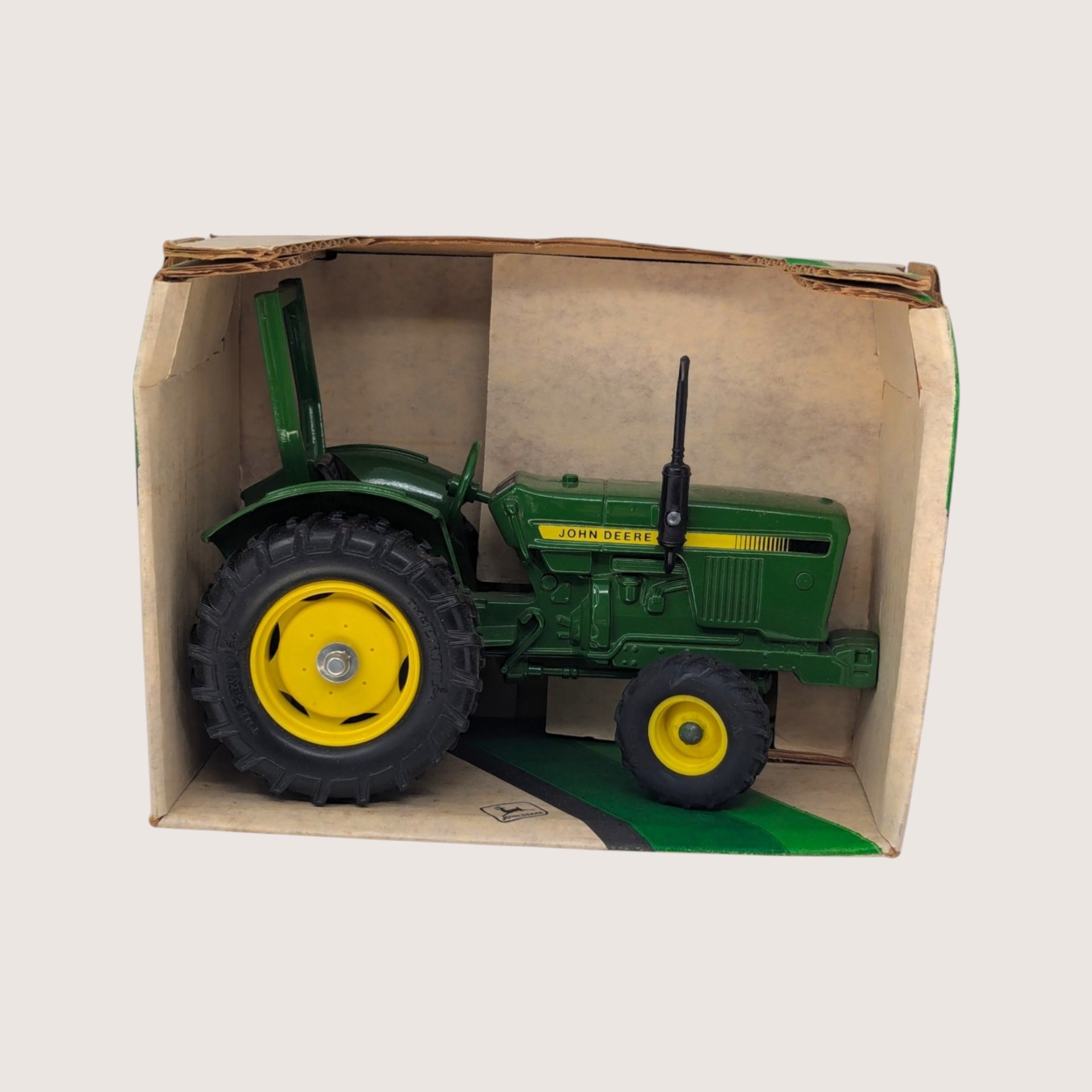 1990s ERTL John Deere Utility Tractor 1/16 Scale Die Cast Replica