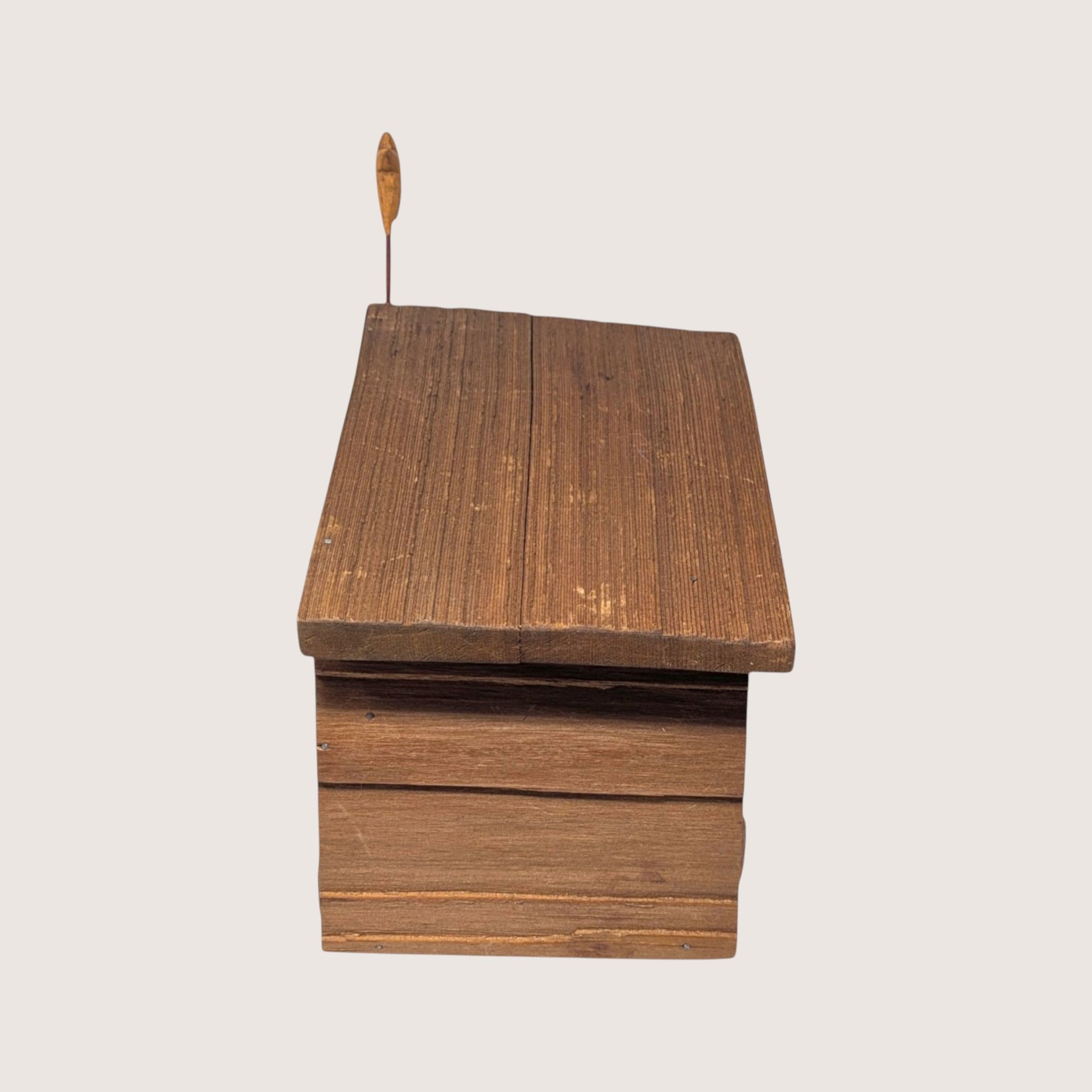 1980s Handmade Wooden Nativity Set