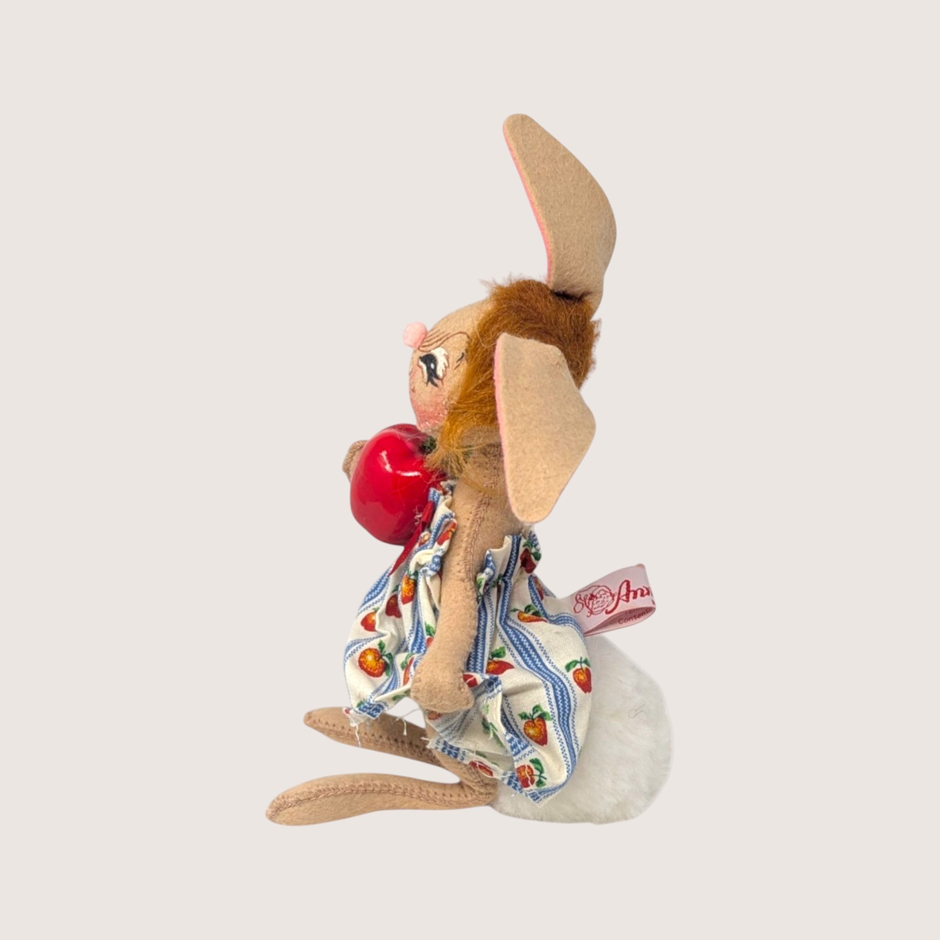 1995 Annalee Country Girl Bunny Figure