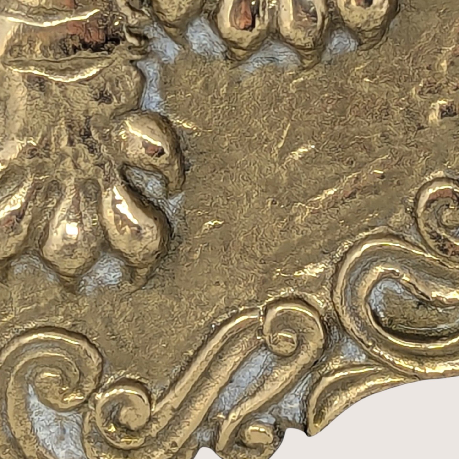 1970s Asian Brass Tiger and Dragon Wall Hanging Pair