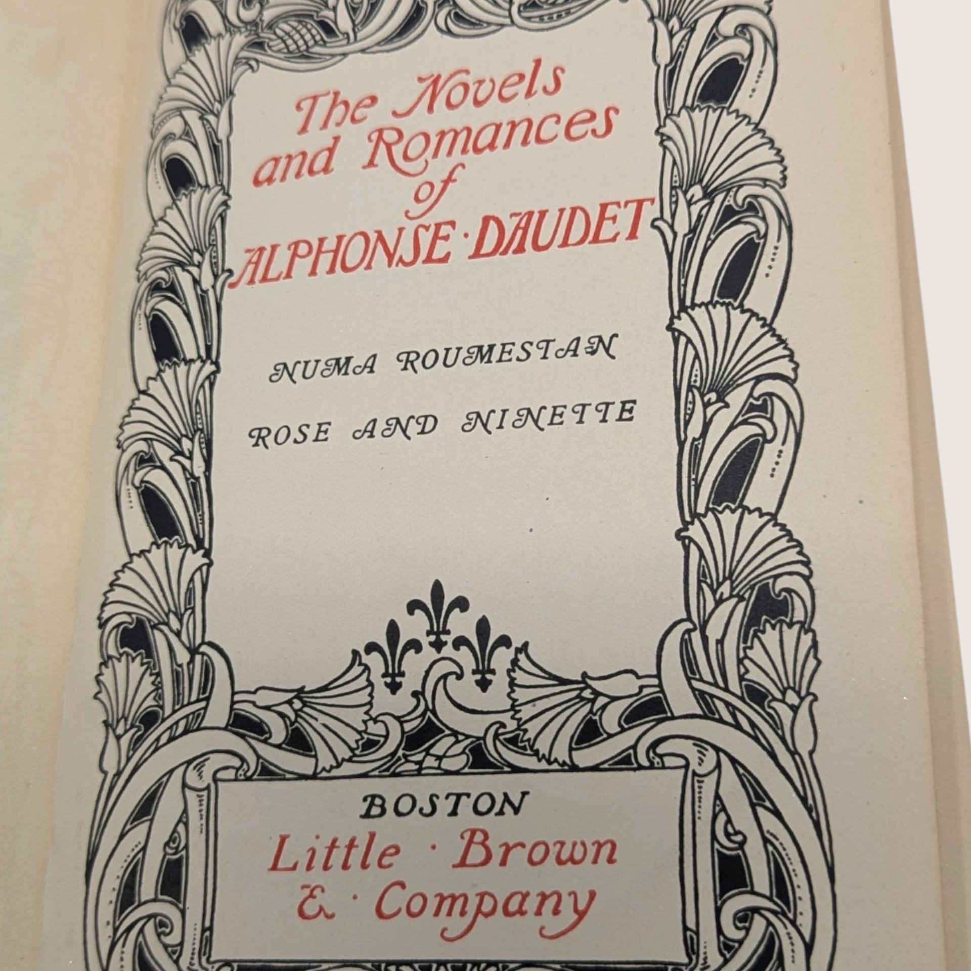 Antique 1900 Alphonse Daudet Numa Roumestan Hardcover Book