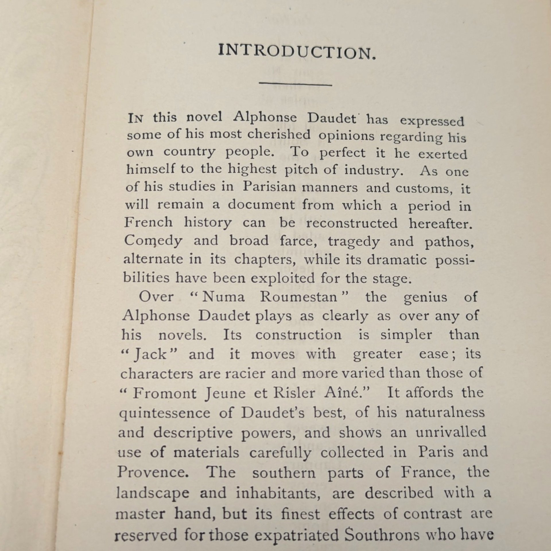 Antique 1900 Alphonse Daudet Numa Roumestan Hardcover Book