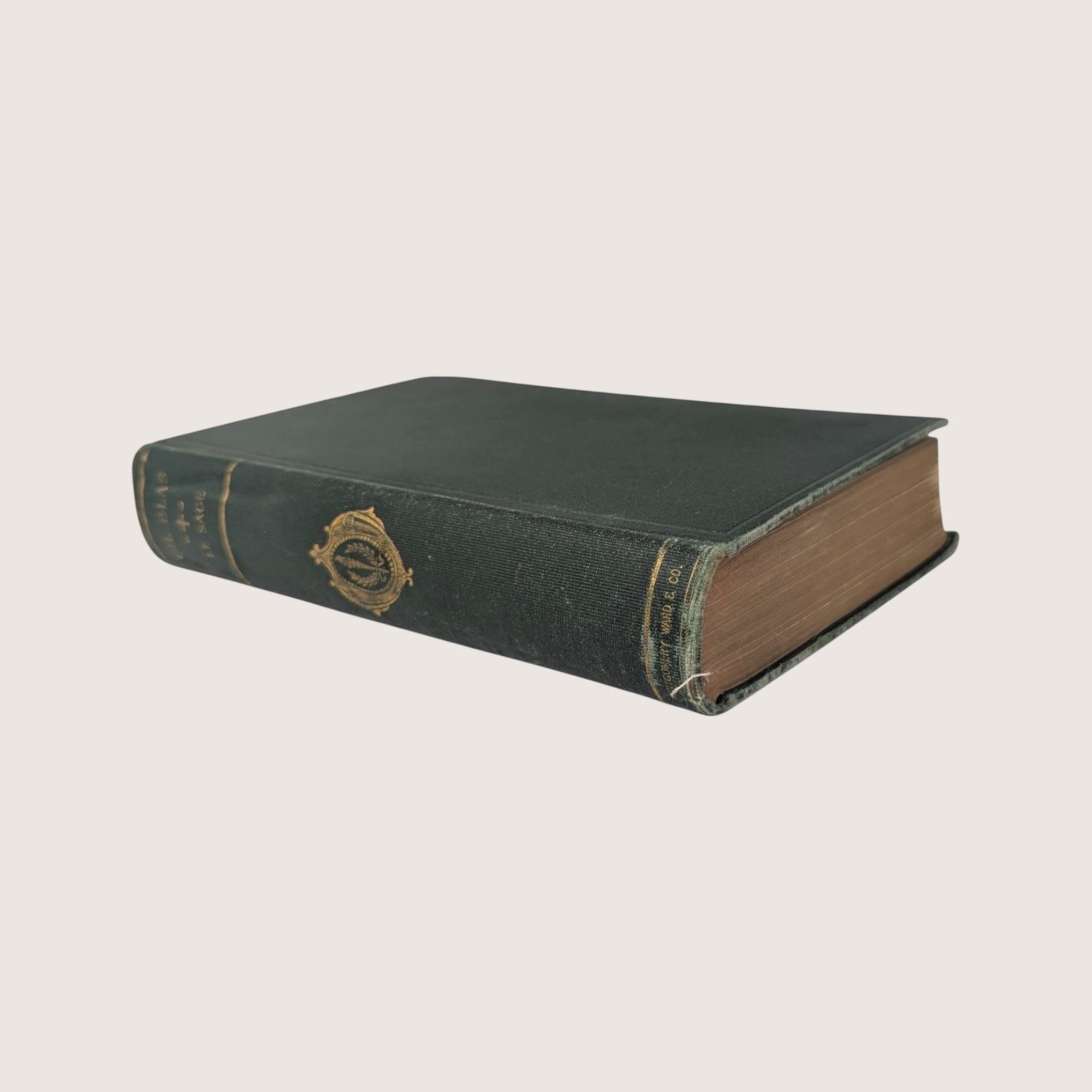 Antique Gil Blas Of Santillane Le Sage Montgomery Ward Hardcover Book