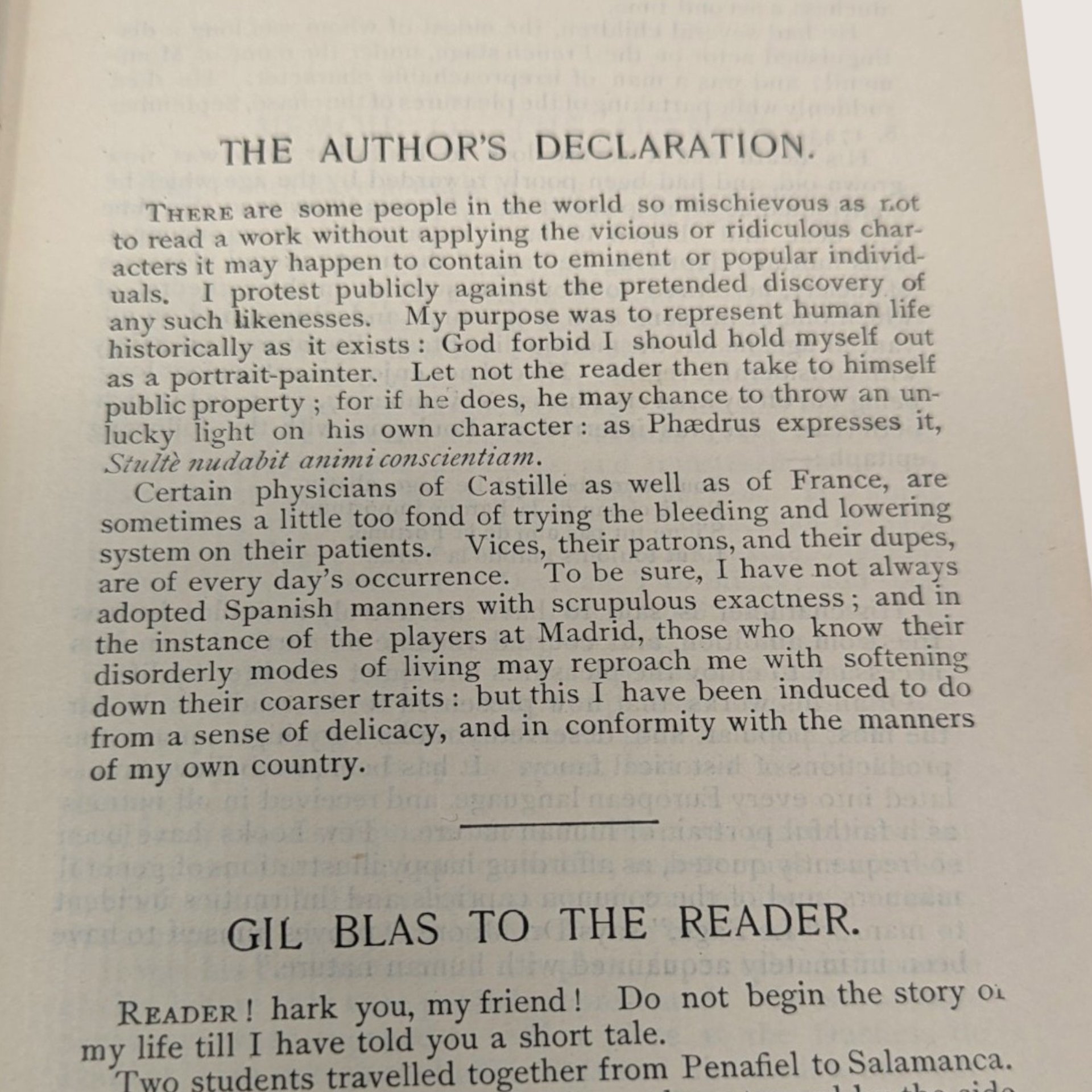 Antique Gil Blas Of Santillane Le Sage Montgomery Ward Hardcover Book