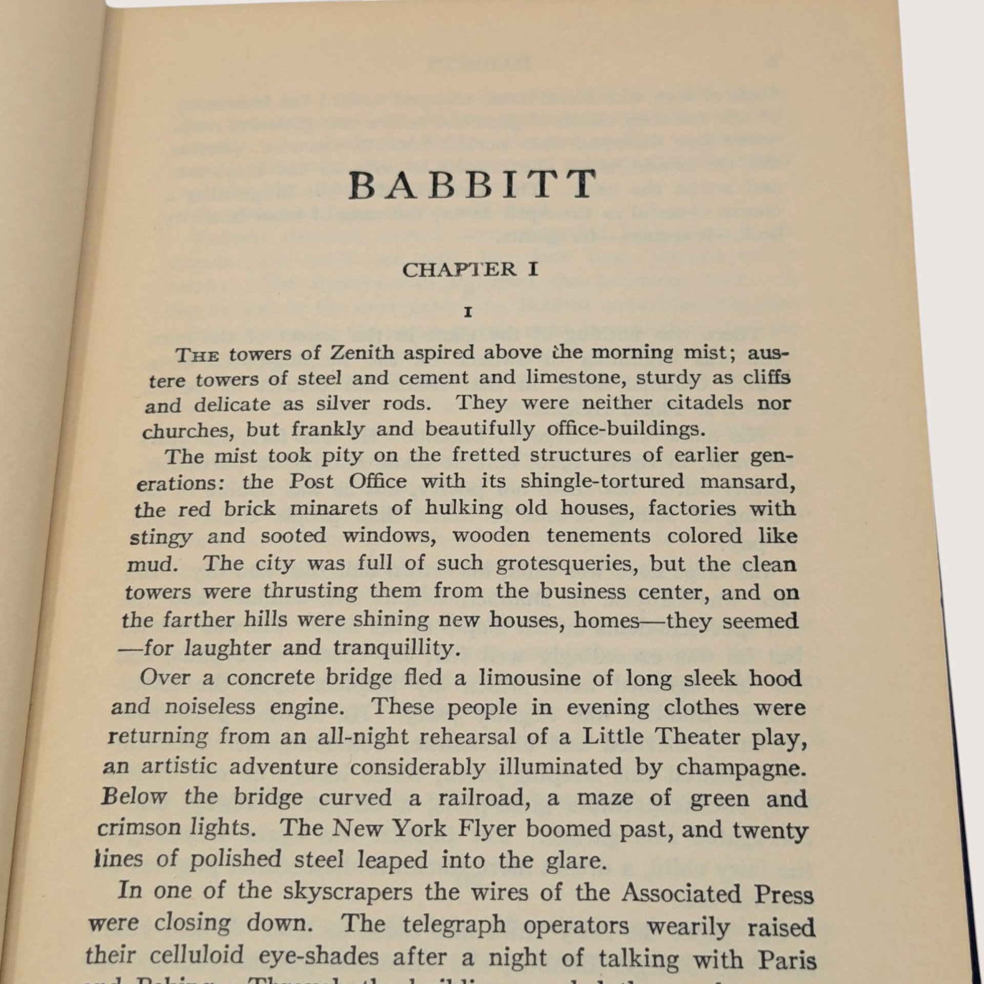 Vintage Sinclair Lewis Babbitt P. F. Collier Hardcover Book