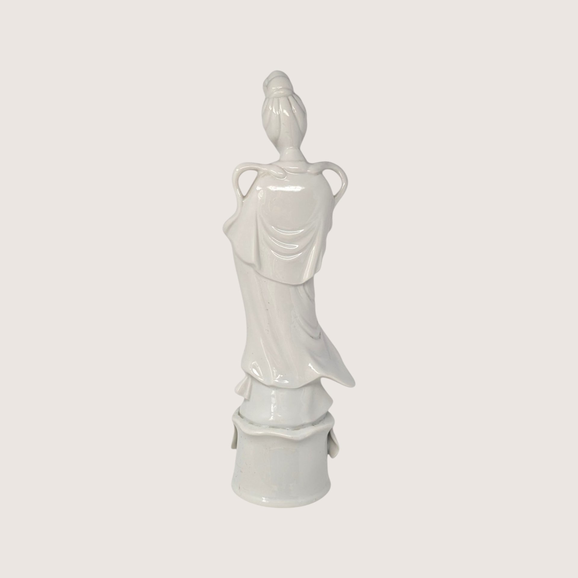 Vintage Homco White Ceramic Quan Yin Figurine