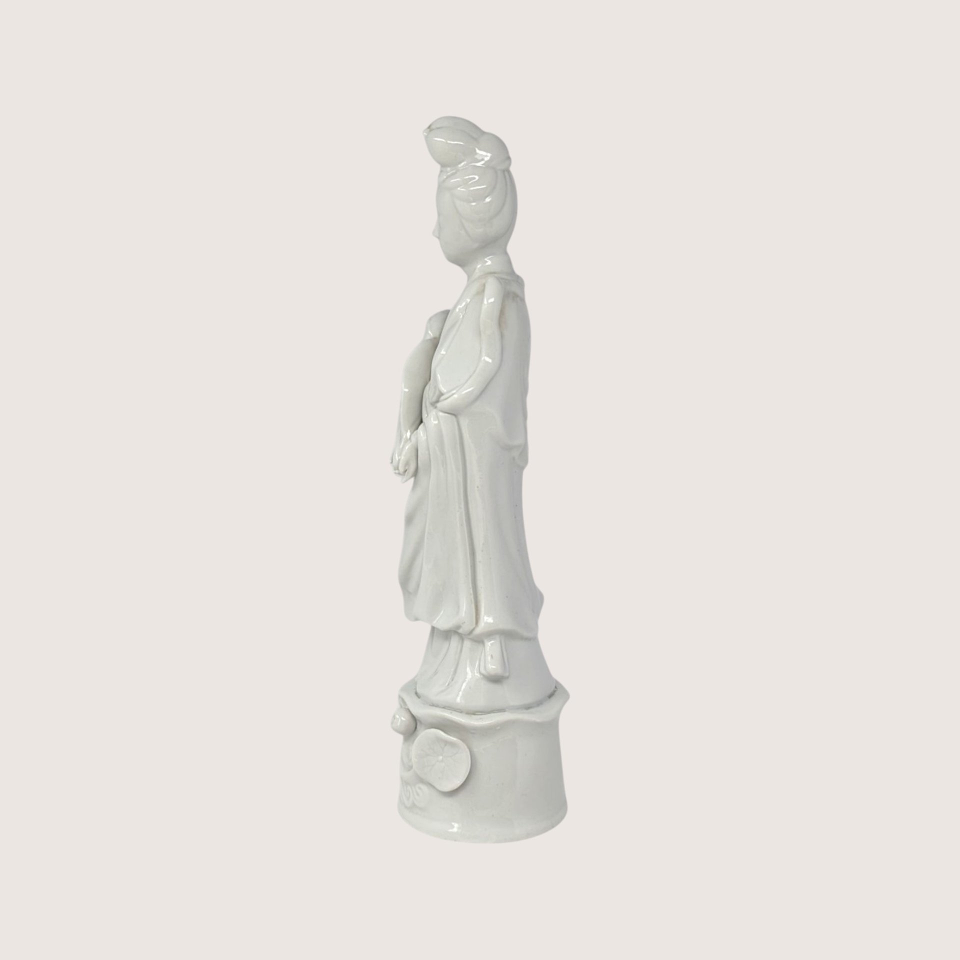 Vintage Homco White Ceramic Quan Yin Figurine