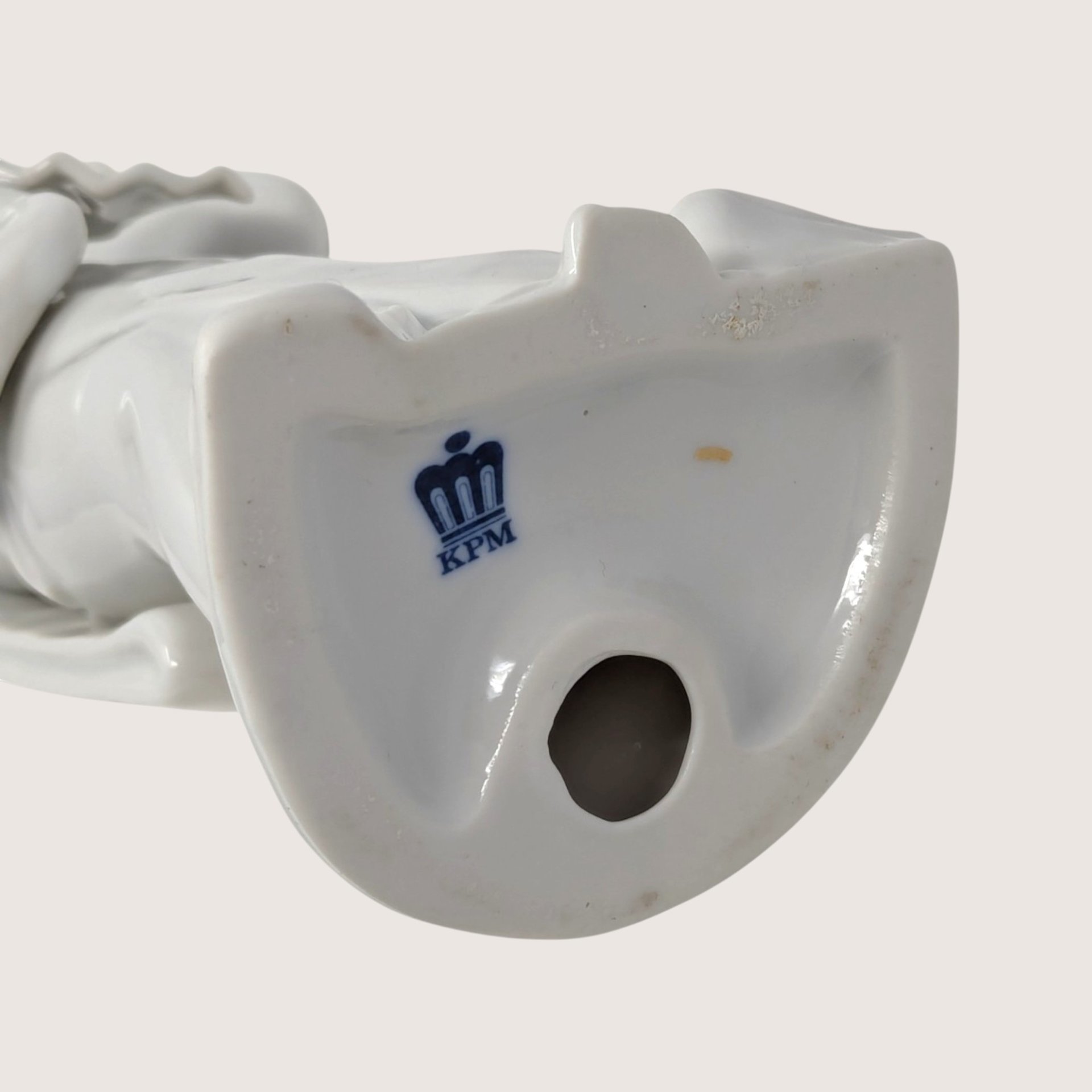 Vintage White Porcelain Geisha Figurine