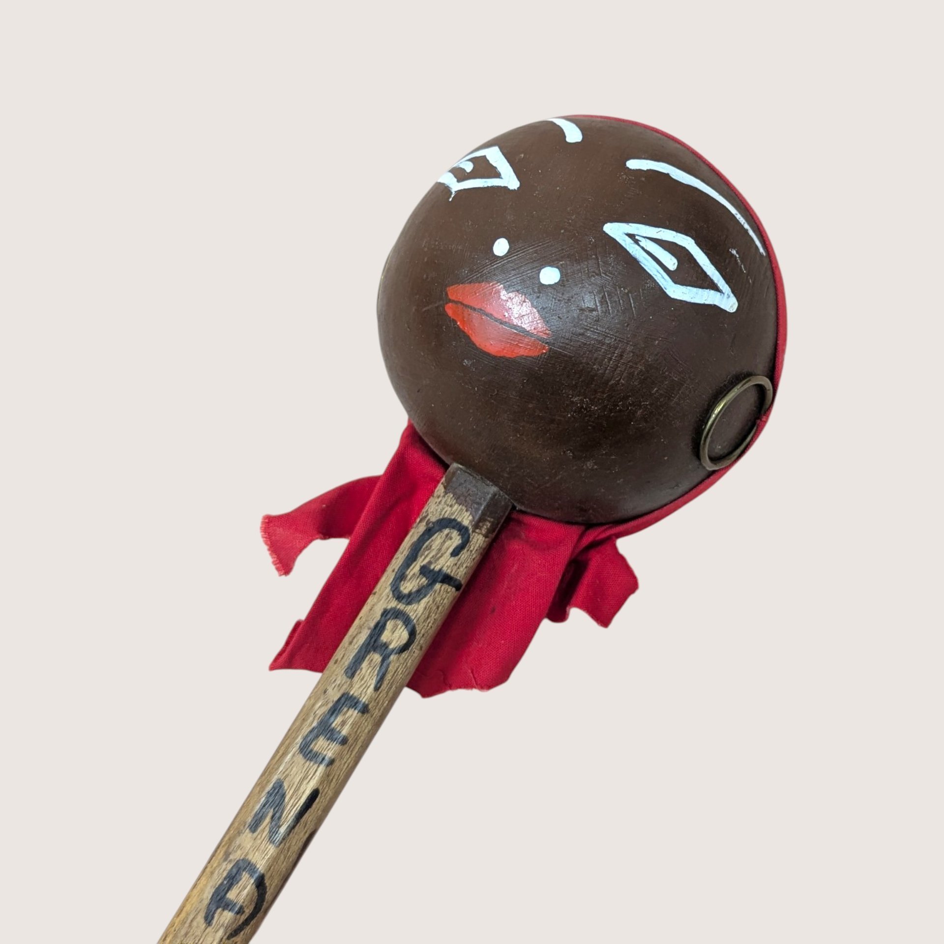 Vintage Handpainted Wooden Grenada Souvenir Maraca