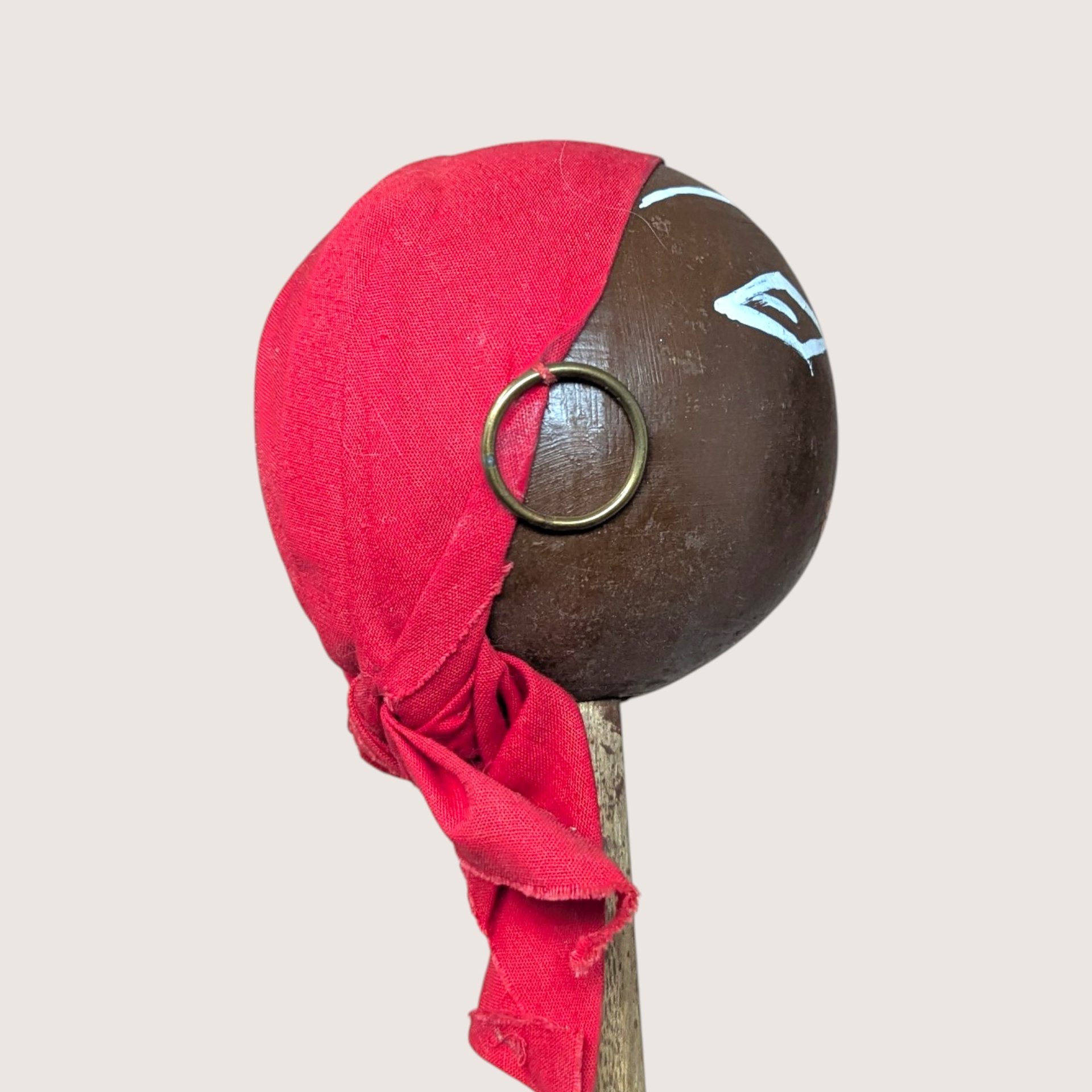Vintage Handpainted Wooden Grenada Souvenir Maraca
