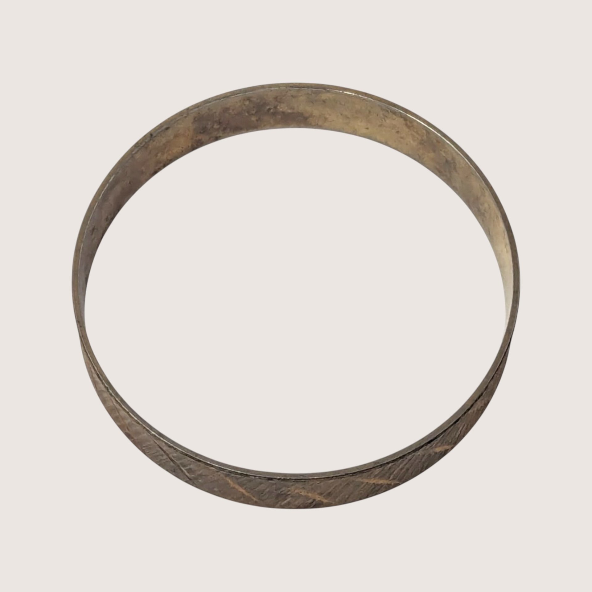 Vintage Park Lane Gold Tone Textured Metal Bangle Bracelet
