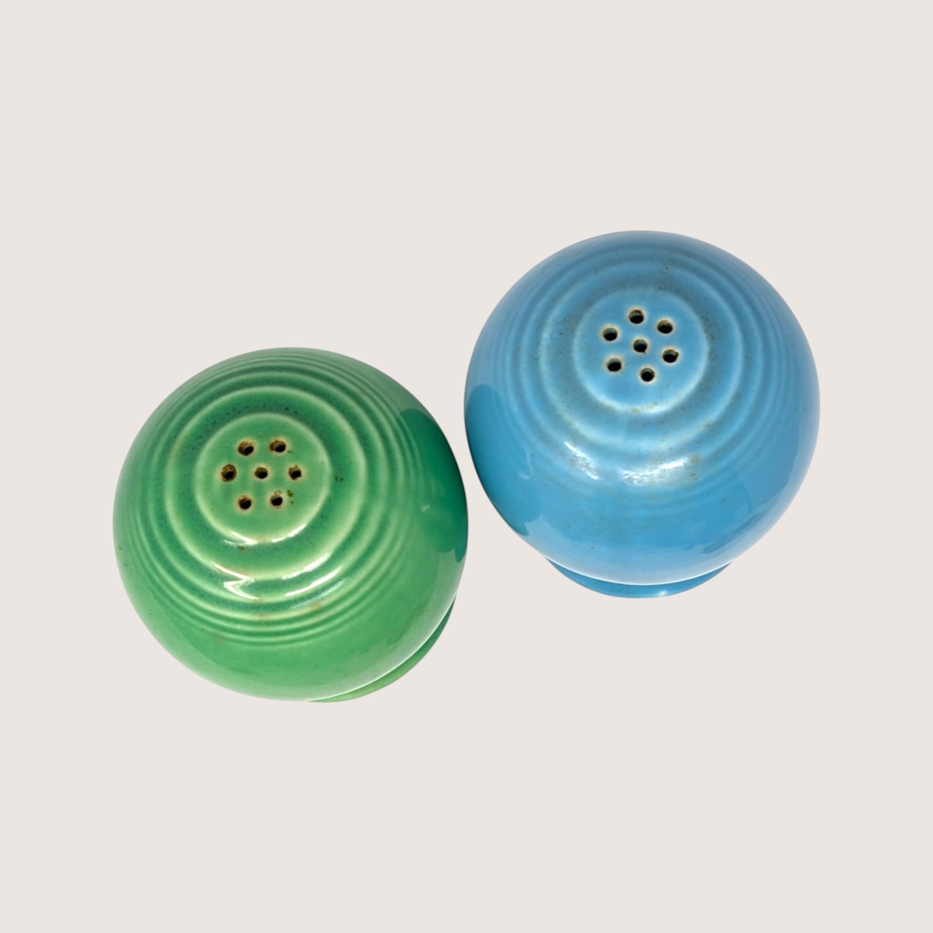 Vintage Fiesta Ball Salt and Pepper Shaker Set