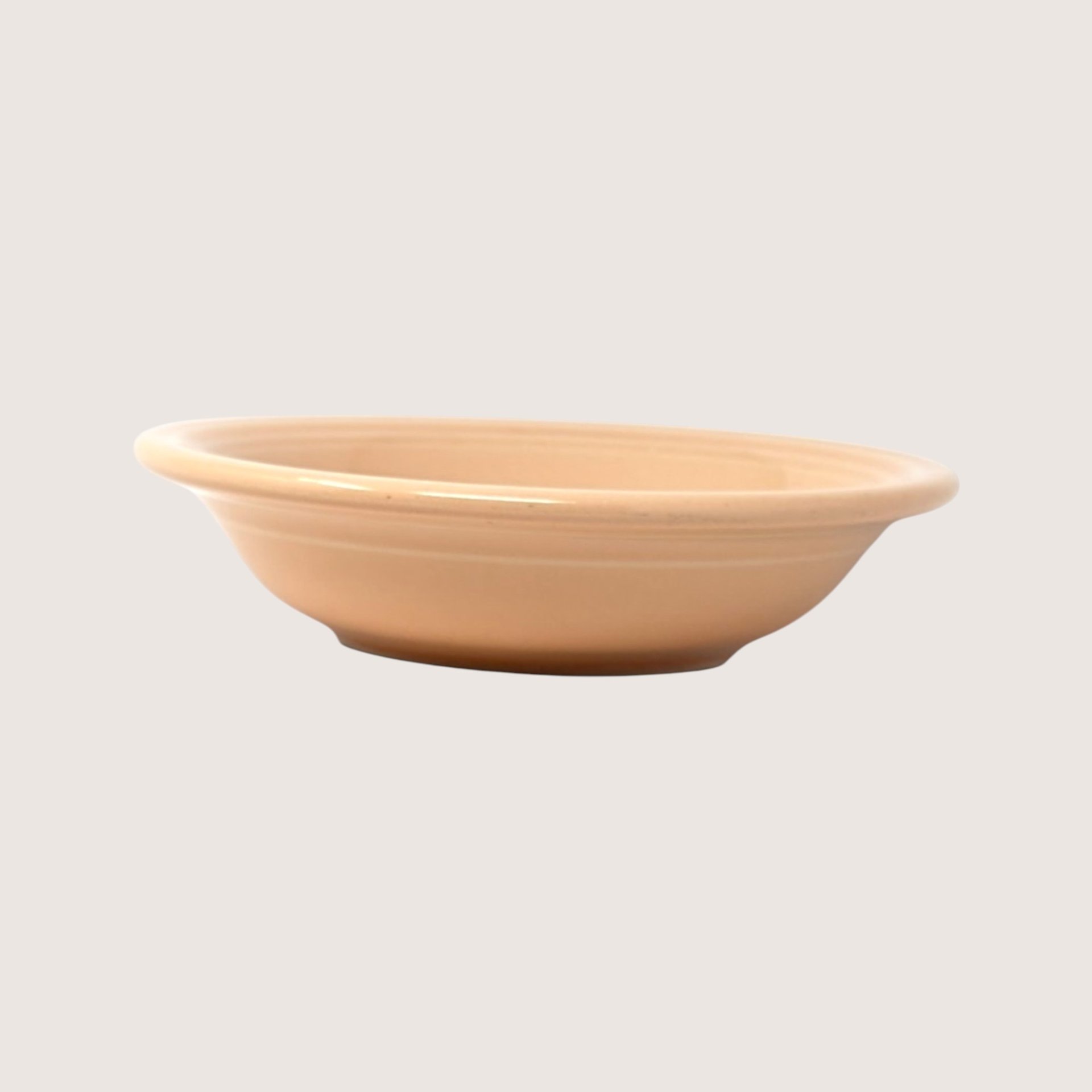Vintage Set of Six Peach Fiesta Bowls