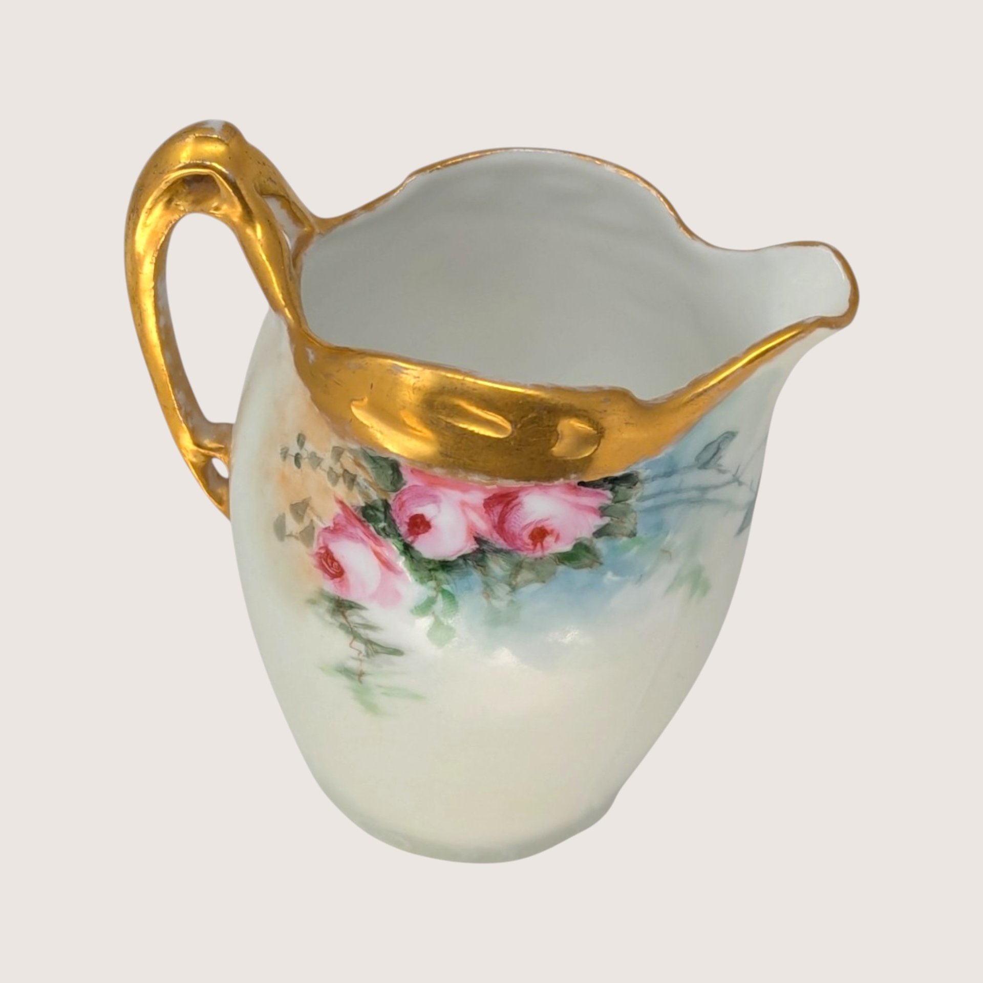 Antique RC Bavaria Floral Porcelain Creamer