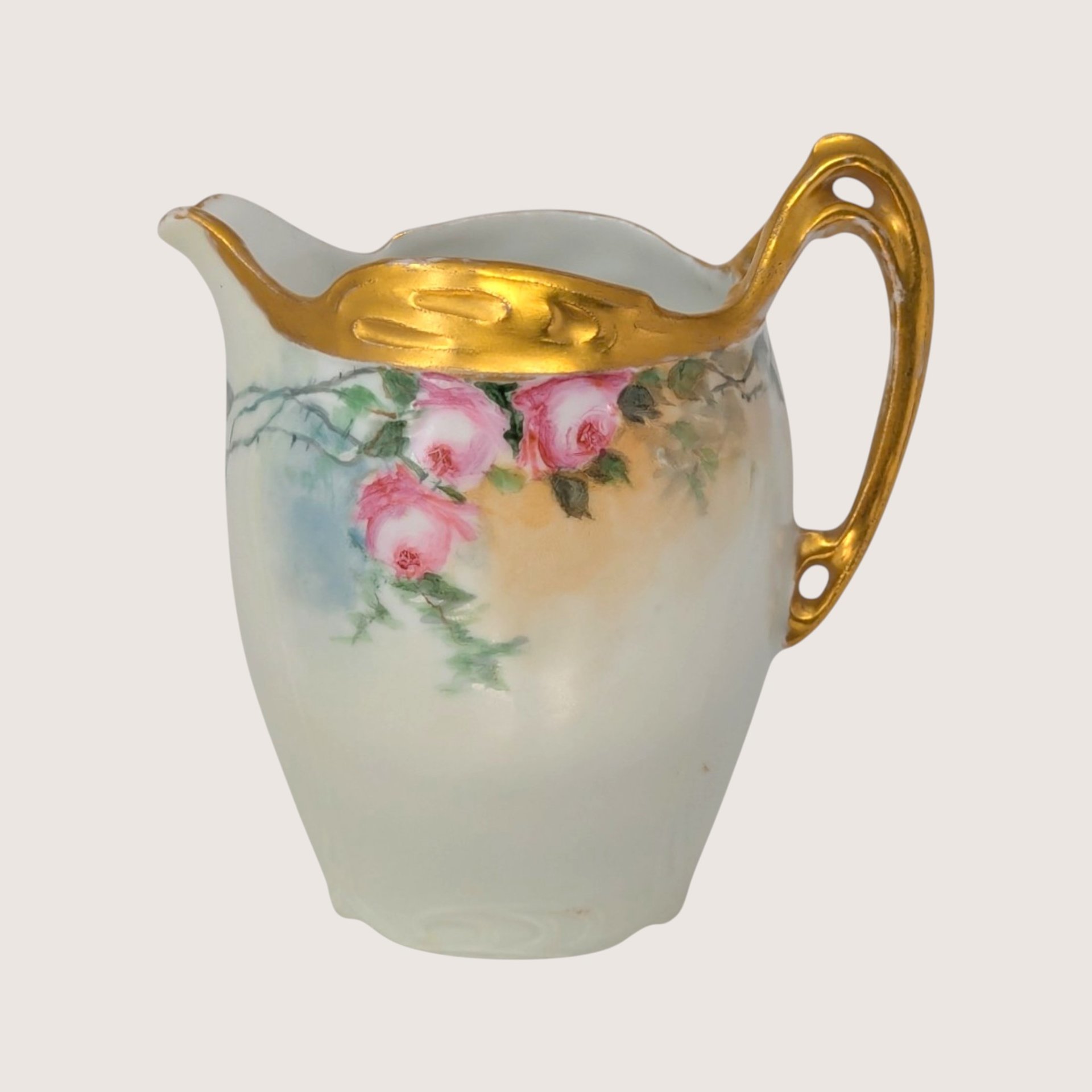 Antique RC Bavaria Floral Porcelain Creamer