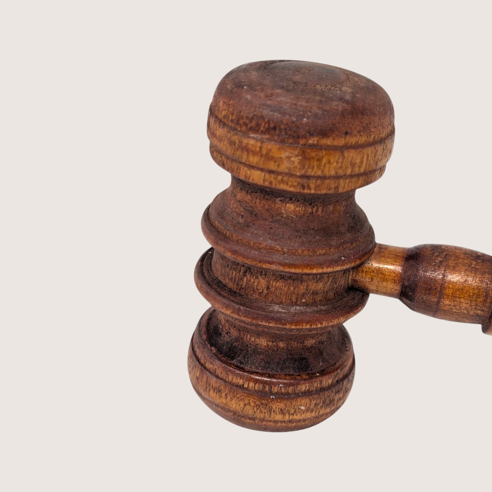 Vintage Turned Wooden Legal Gavel