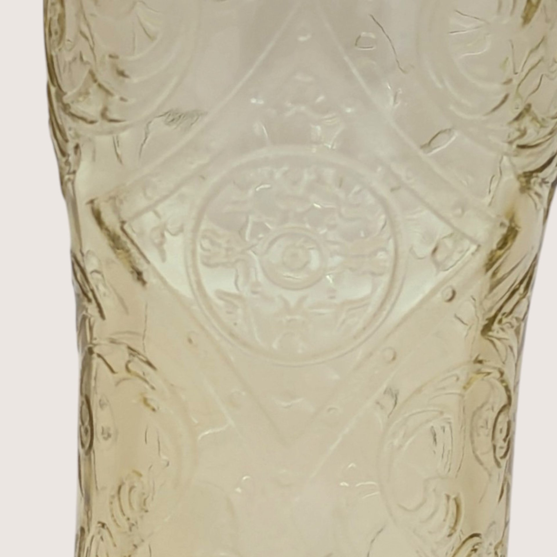 Vintage Federal Glass Madrid Amber Tumbler Set of 4