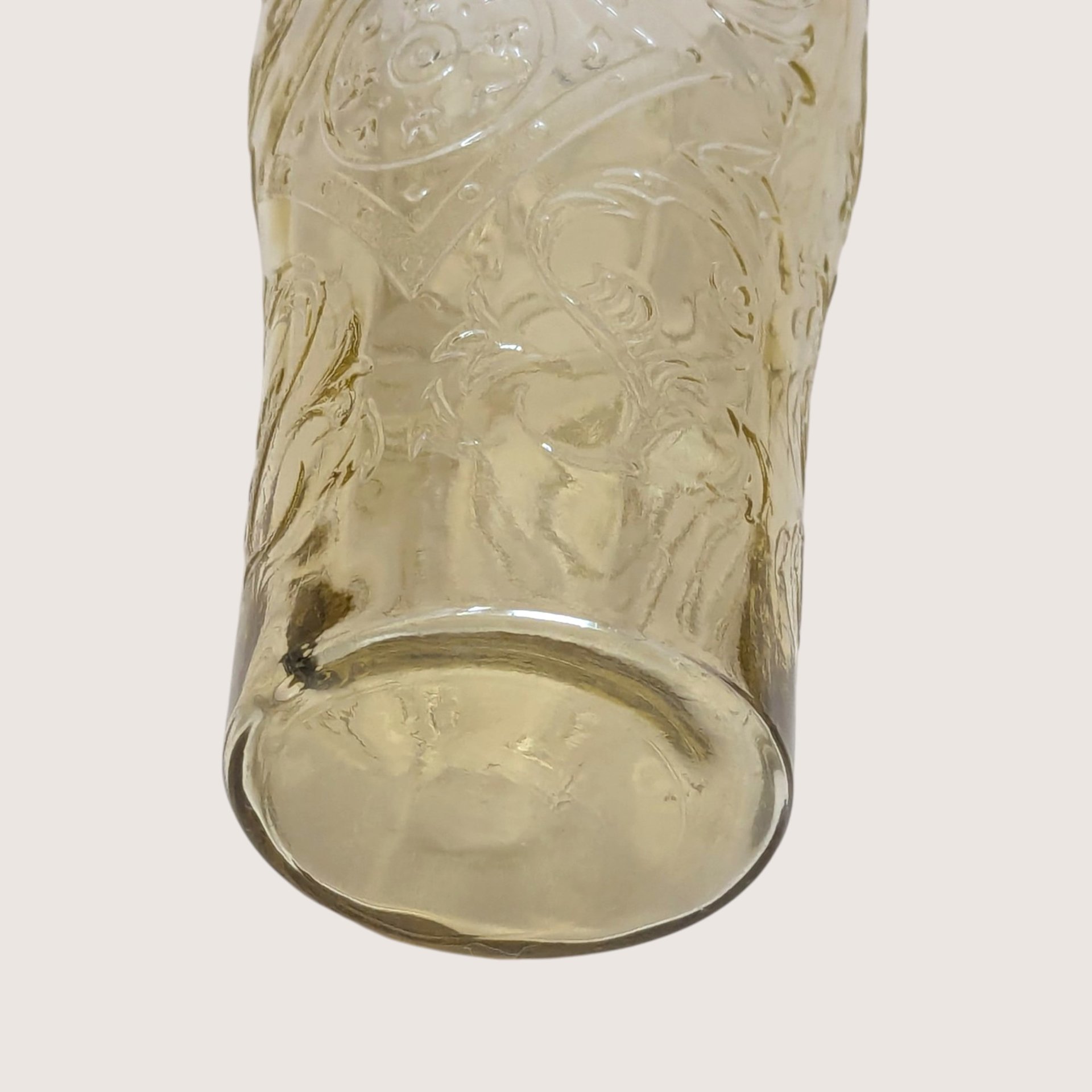 Vintage Federal Glass Madrid Amber Tumbler Set of 4