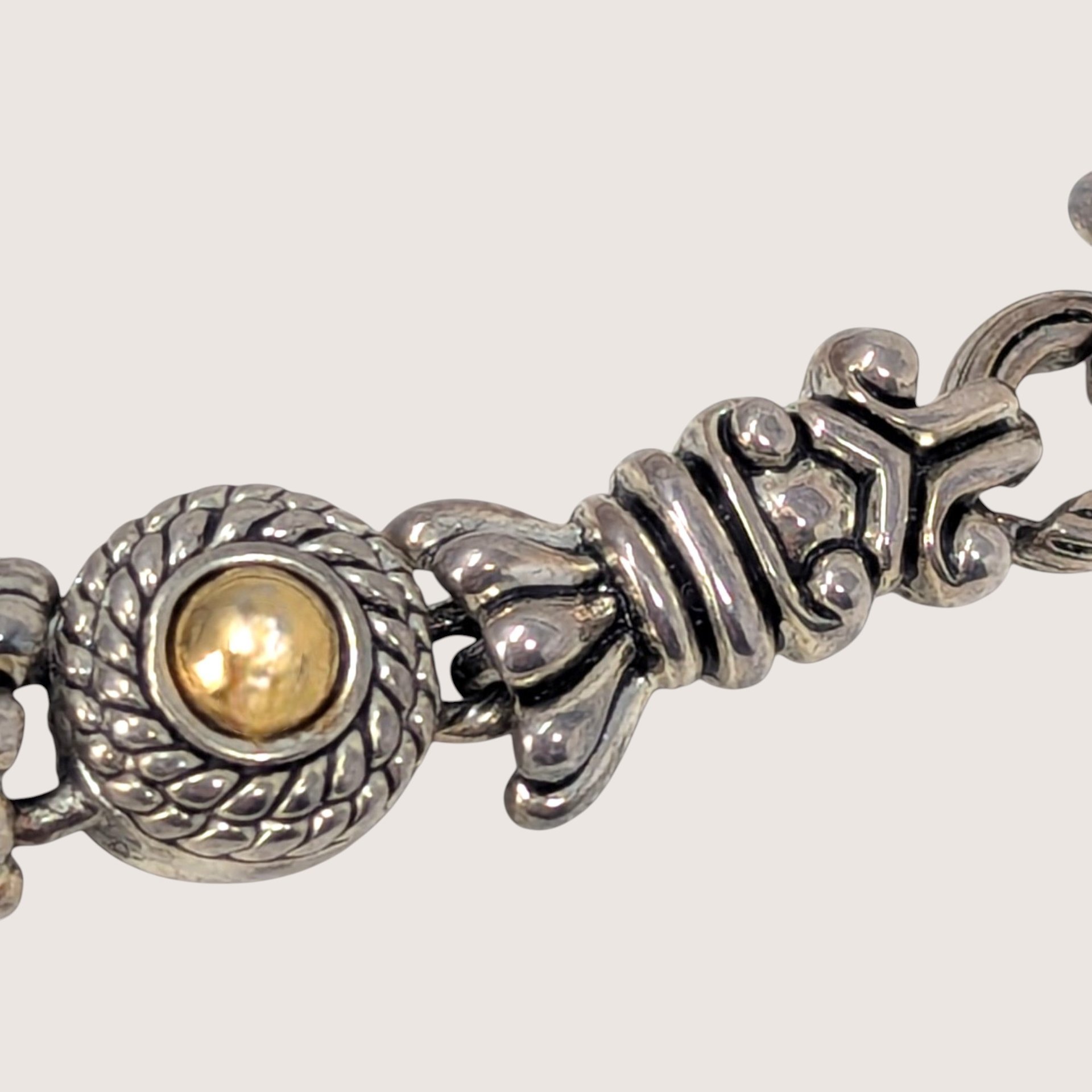 Vintage Premier Designs Two Tone Link Bracelet