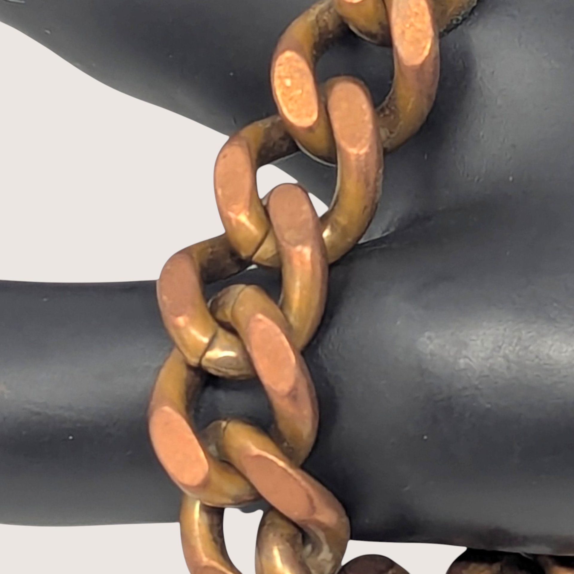 Vintage Solid Copper Chunky Curb Link Bracelet