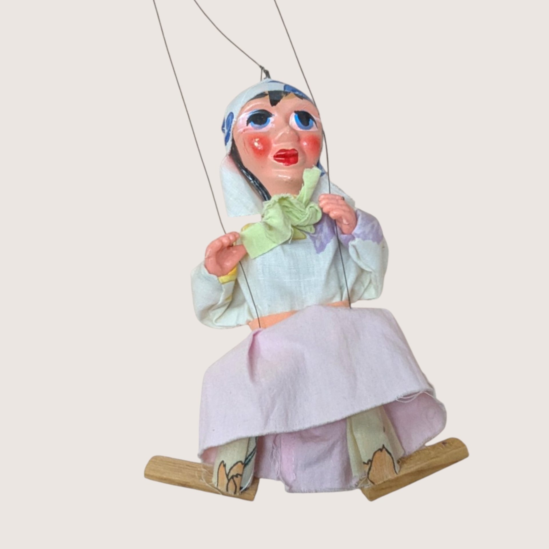 Vintage Marionette Puppet Pair