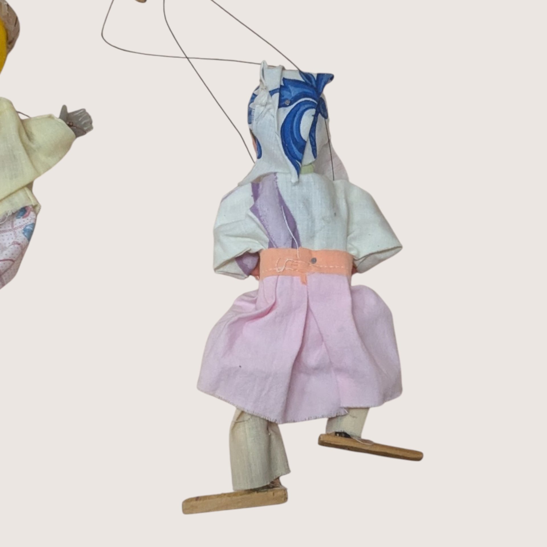 Vintage Marionette Puppet Pair