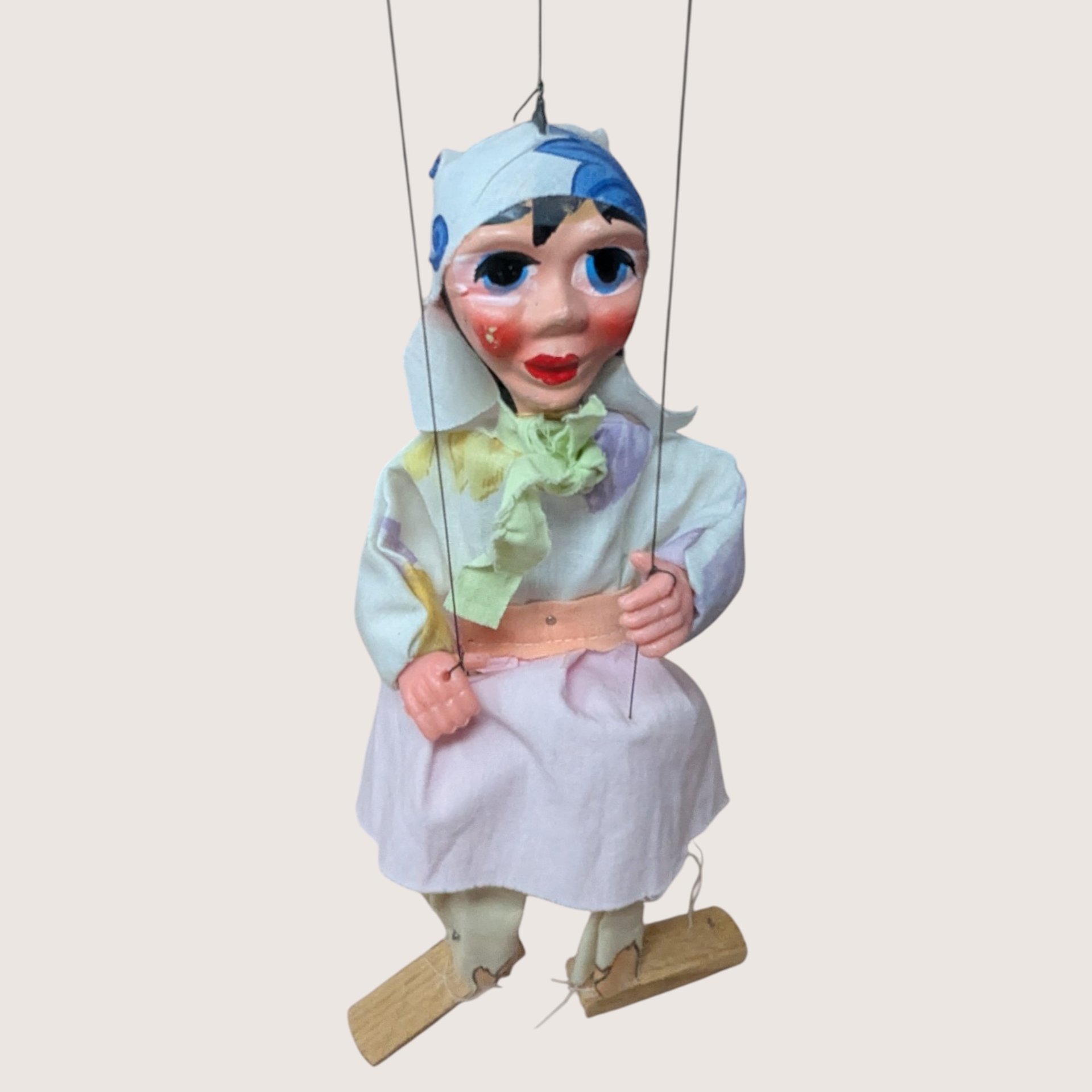 Vintage Marionette Puppet Pair